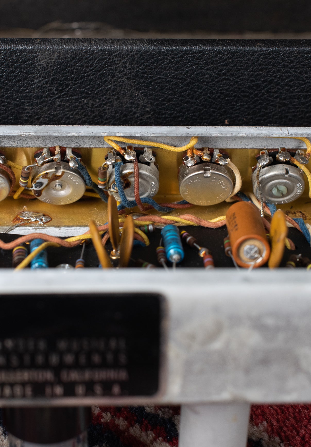 Original potentiometers, 1967 Fender Vibro Champ