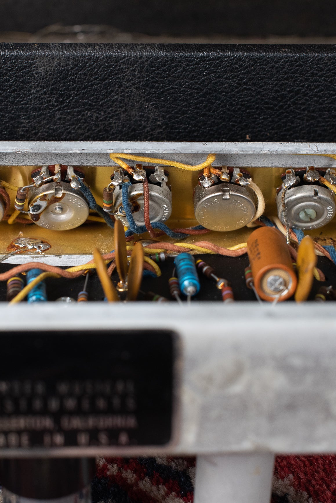 Original potentiometers, 1967 Fender Vibro Champ