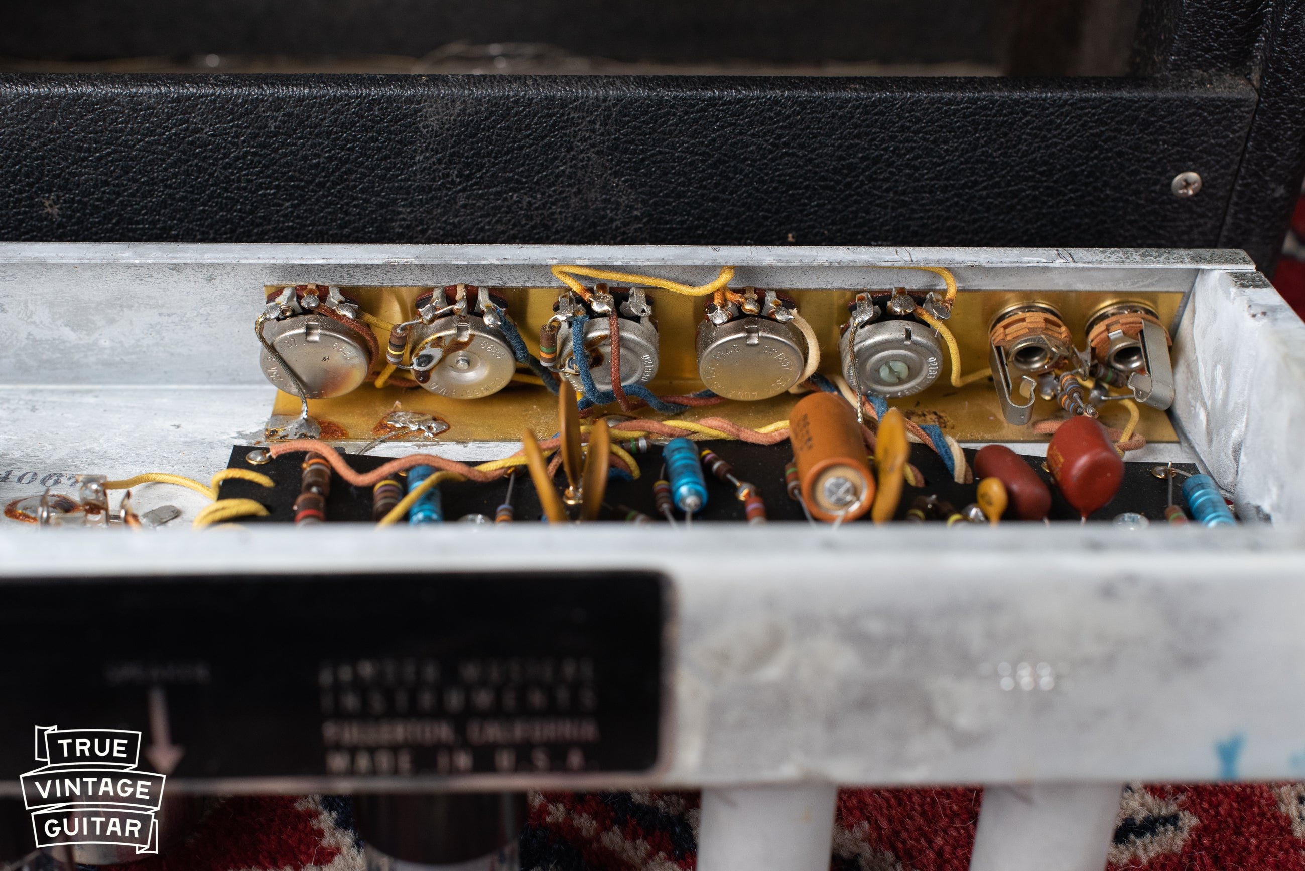 Original potentiometers, 1967 Fender Vibro Champ