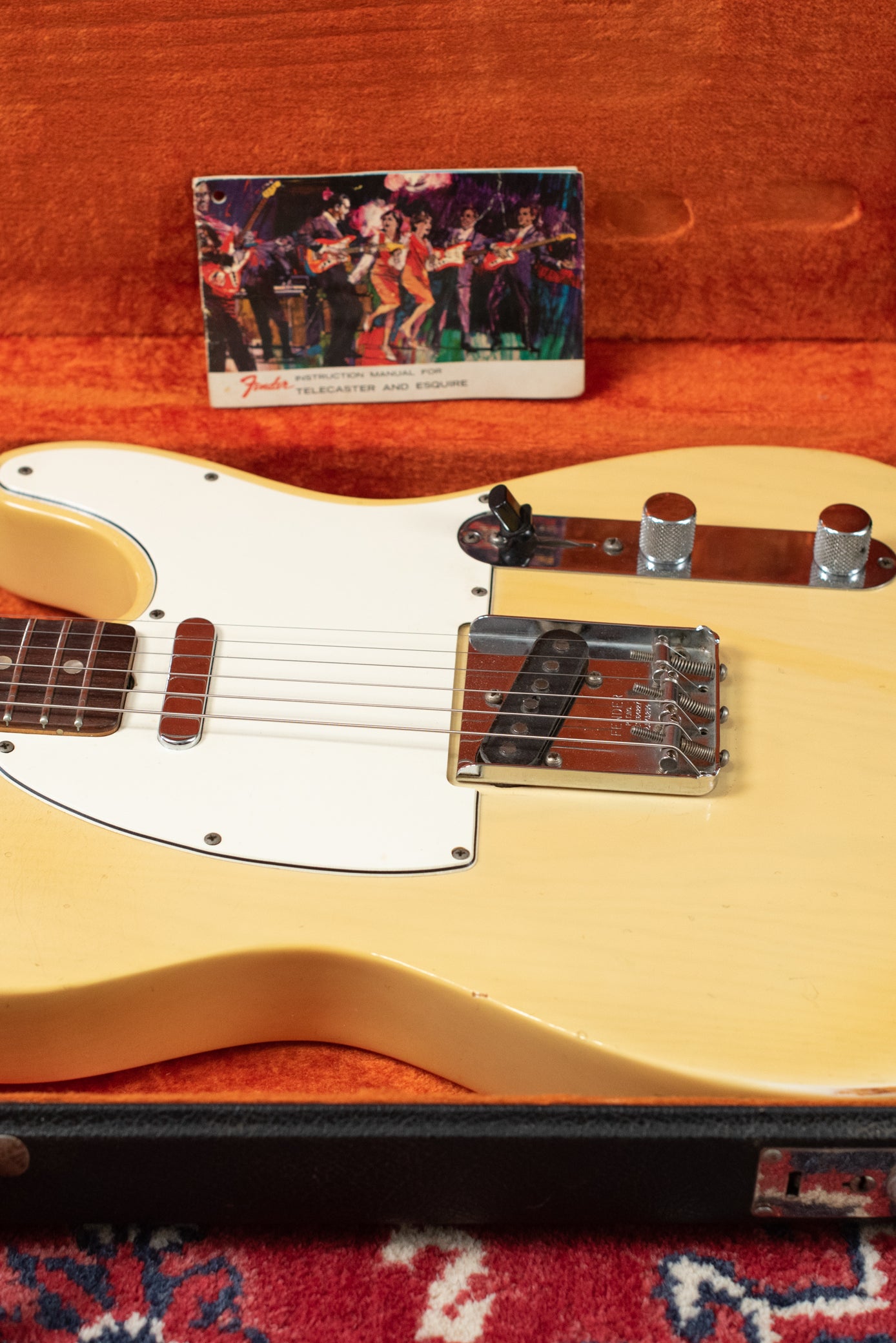 vintage Fender Telecaster with hang tag original case