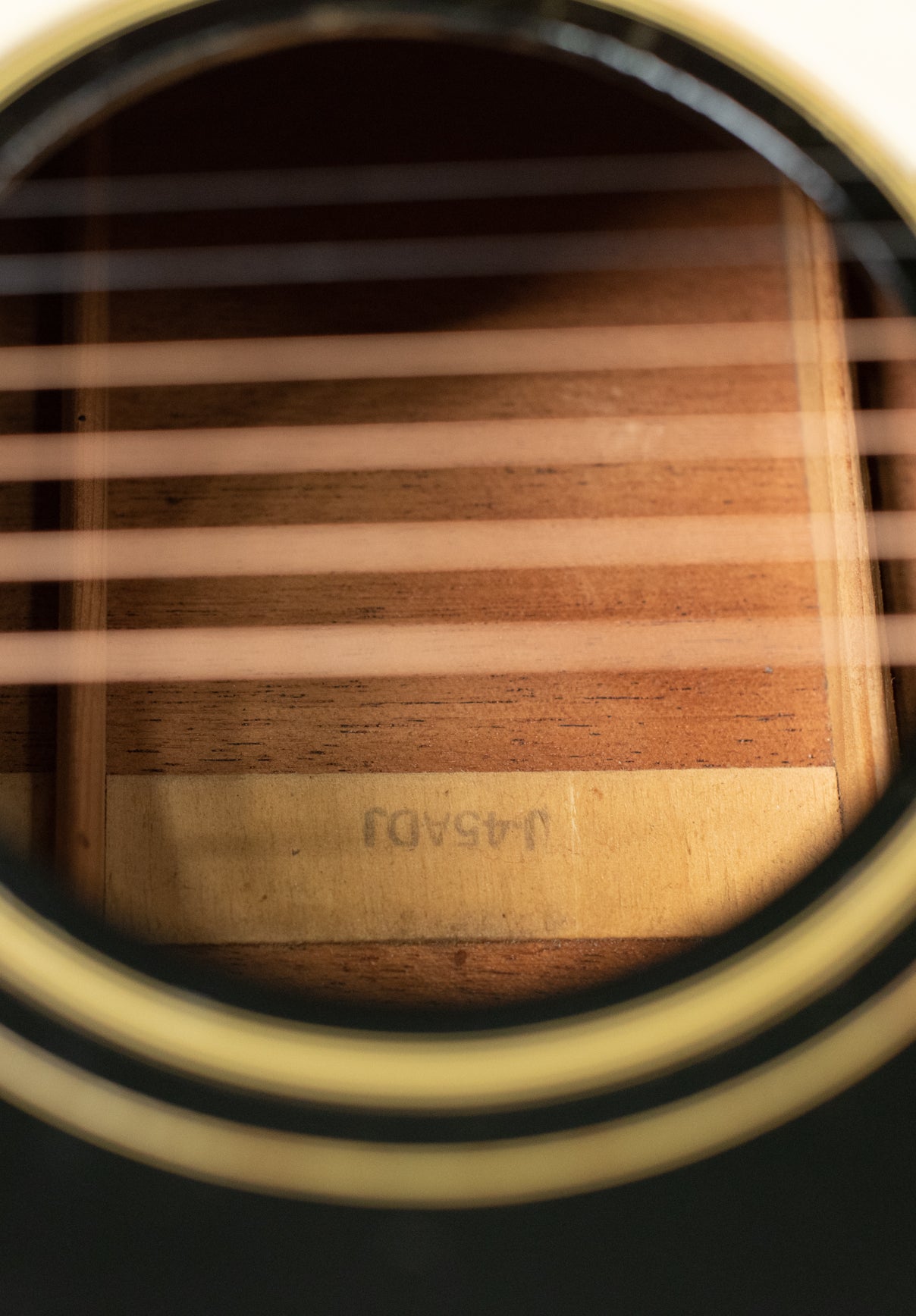 J-45 ADJ stamped inside the sound hole