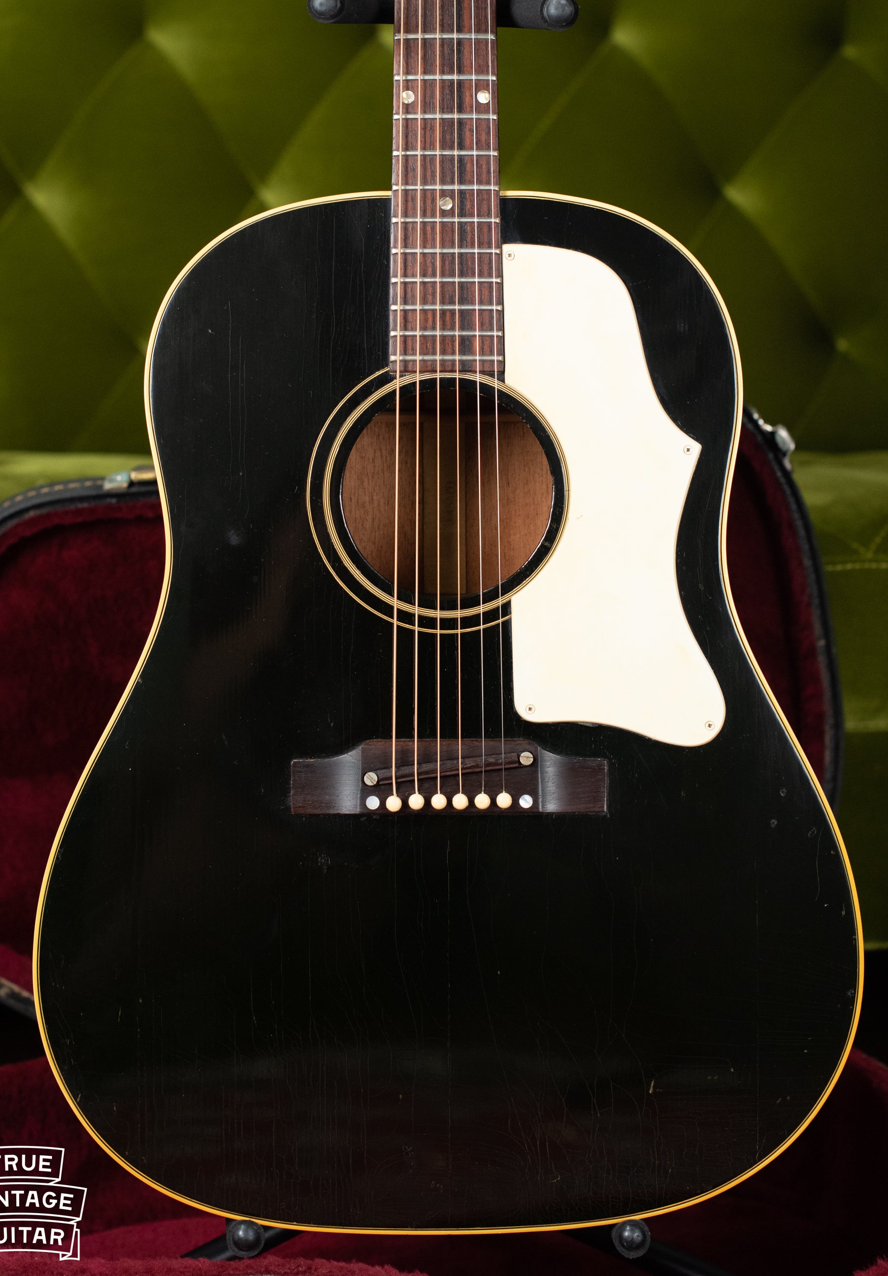 1968 Gibson J-45 guitar Black