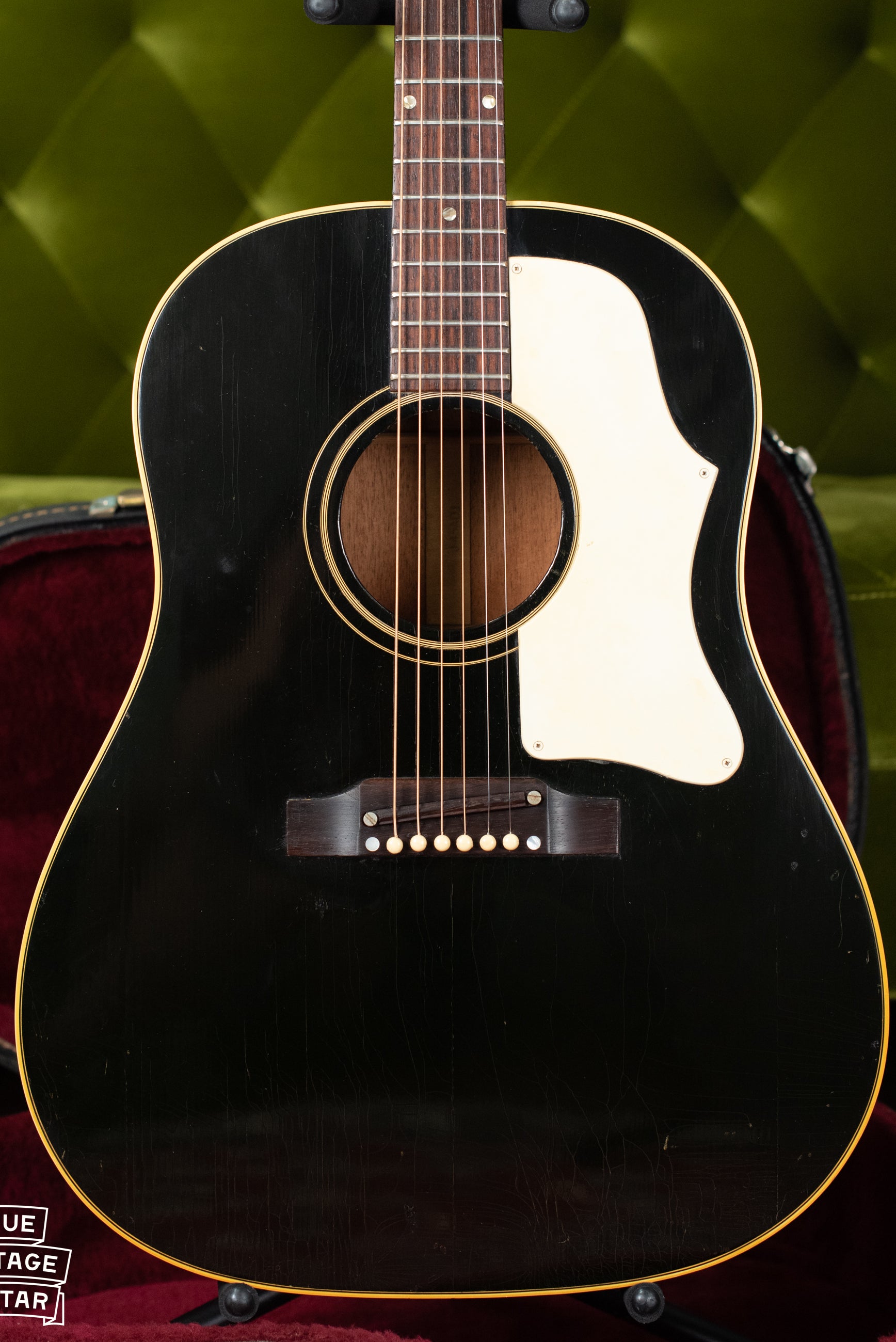 1968 Gibson J-45 guitar Black