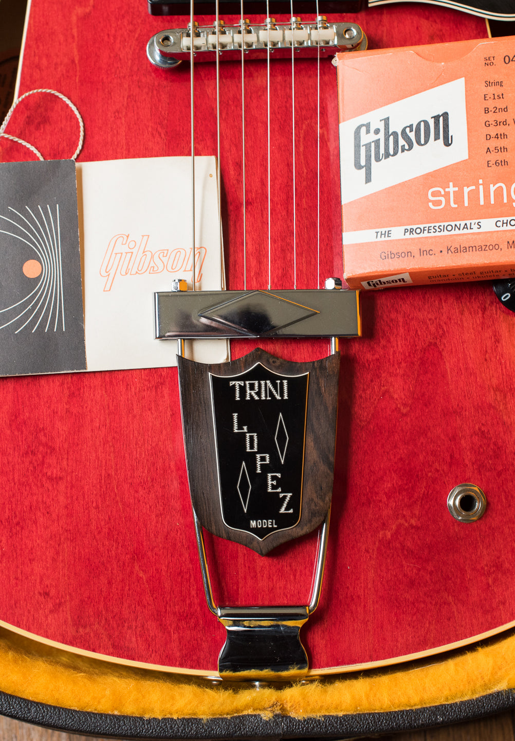 Original hang tag, 1968 Gibson Trini Lopez Standard