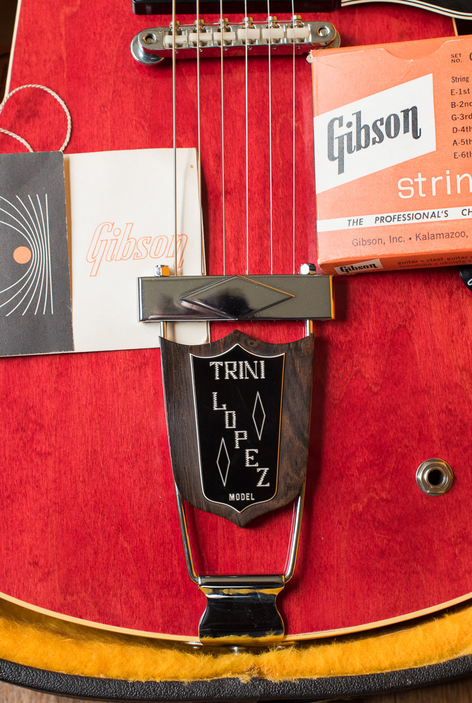 Original hang tag, 1968 Gibson Trini Lopez Standard
