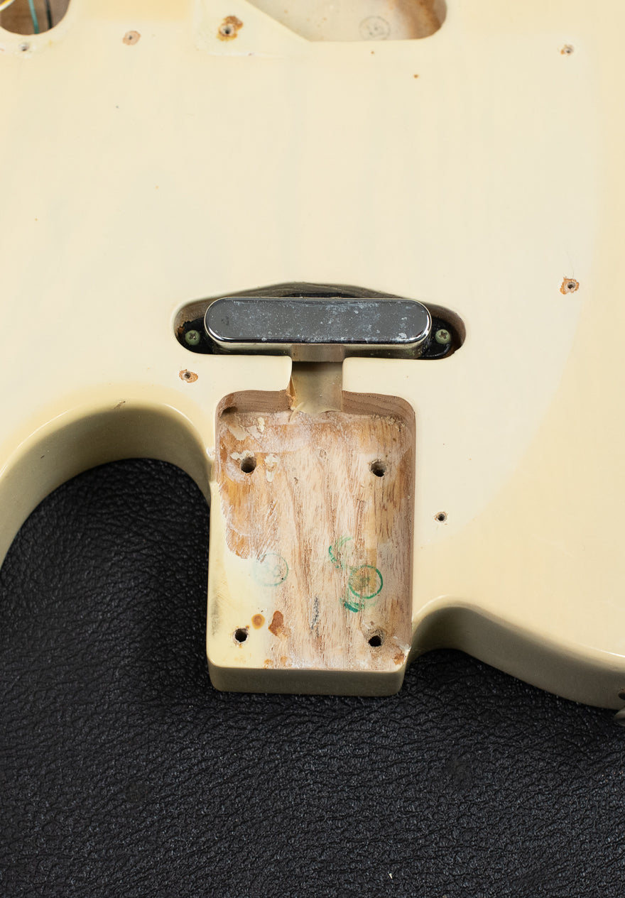 Fender Telecaster neck pocket original finish