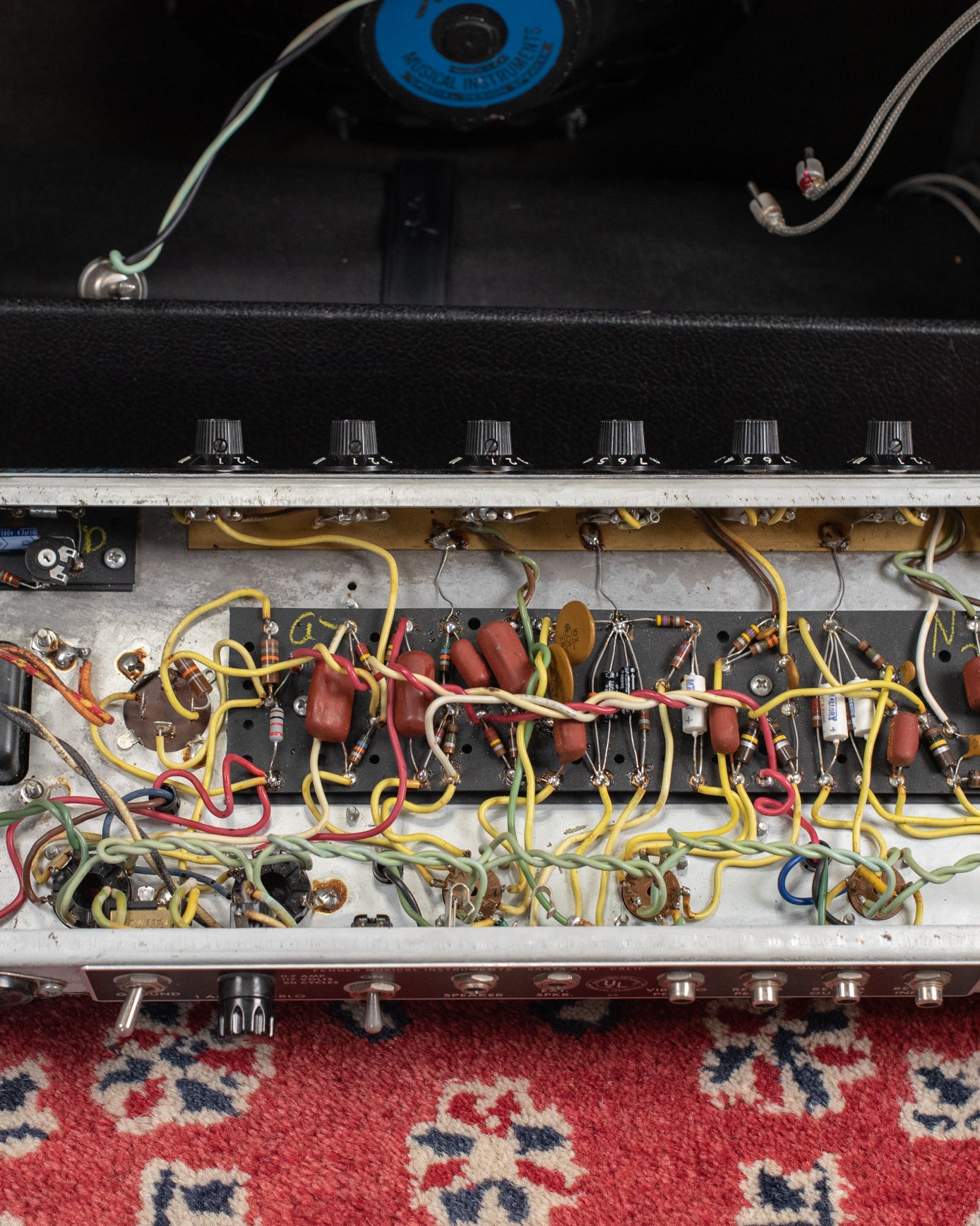 chassis, circuit board, 1970 Fender Princeton Reverb