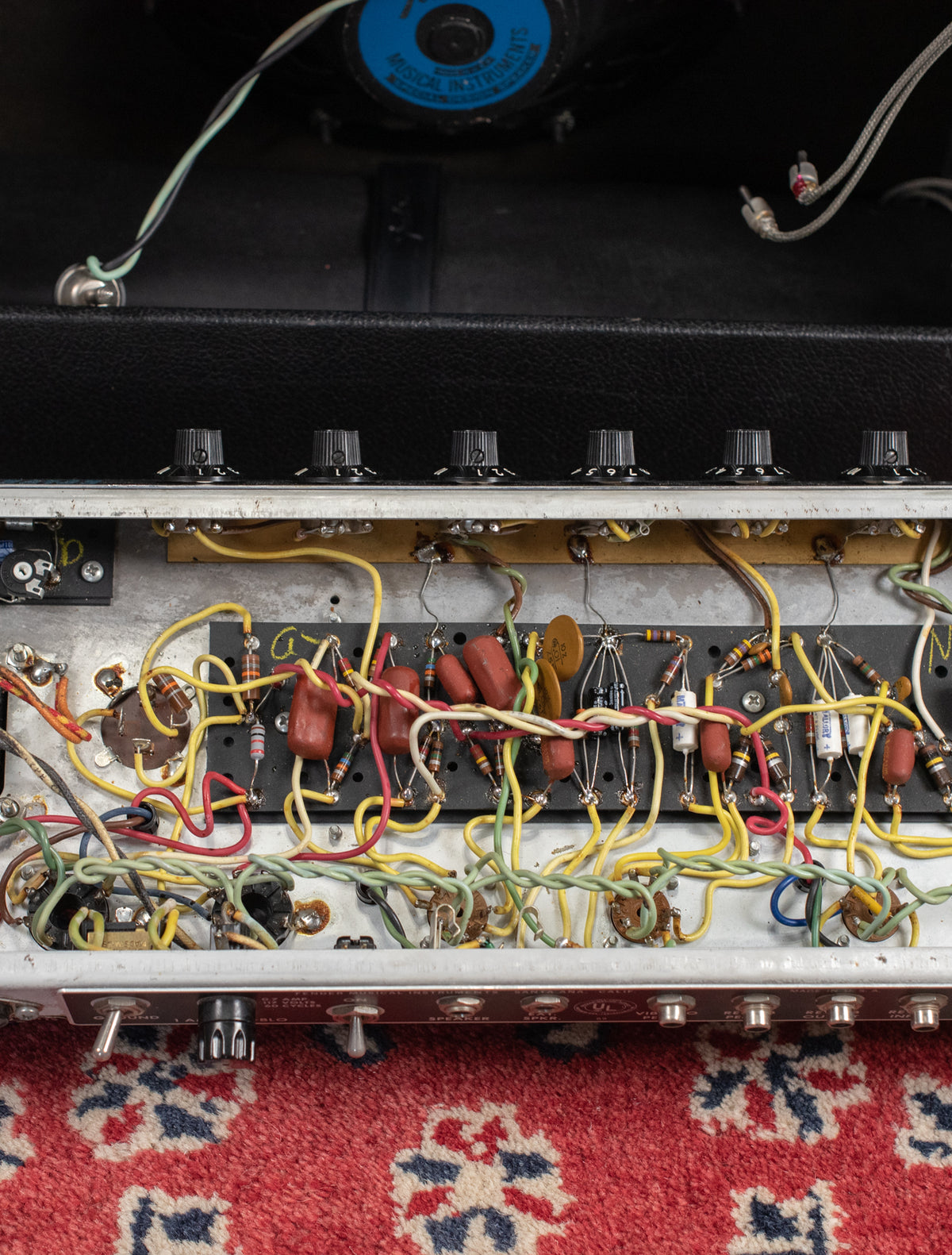 chassis, circuit board, 1970 Fender Princeton Reverb