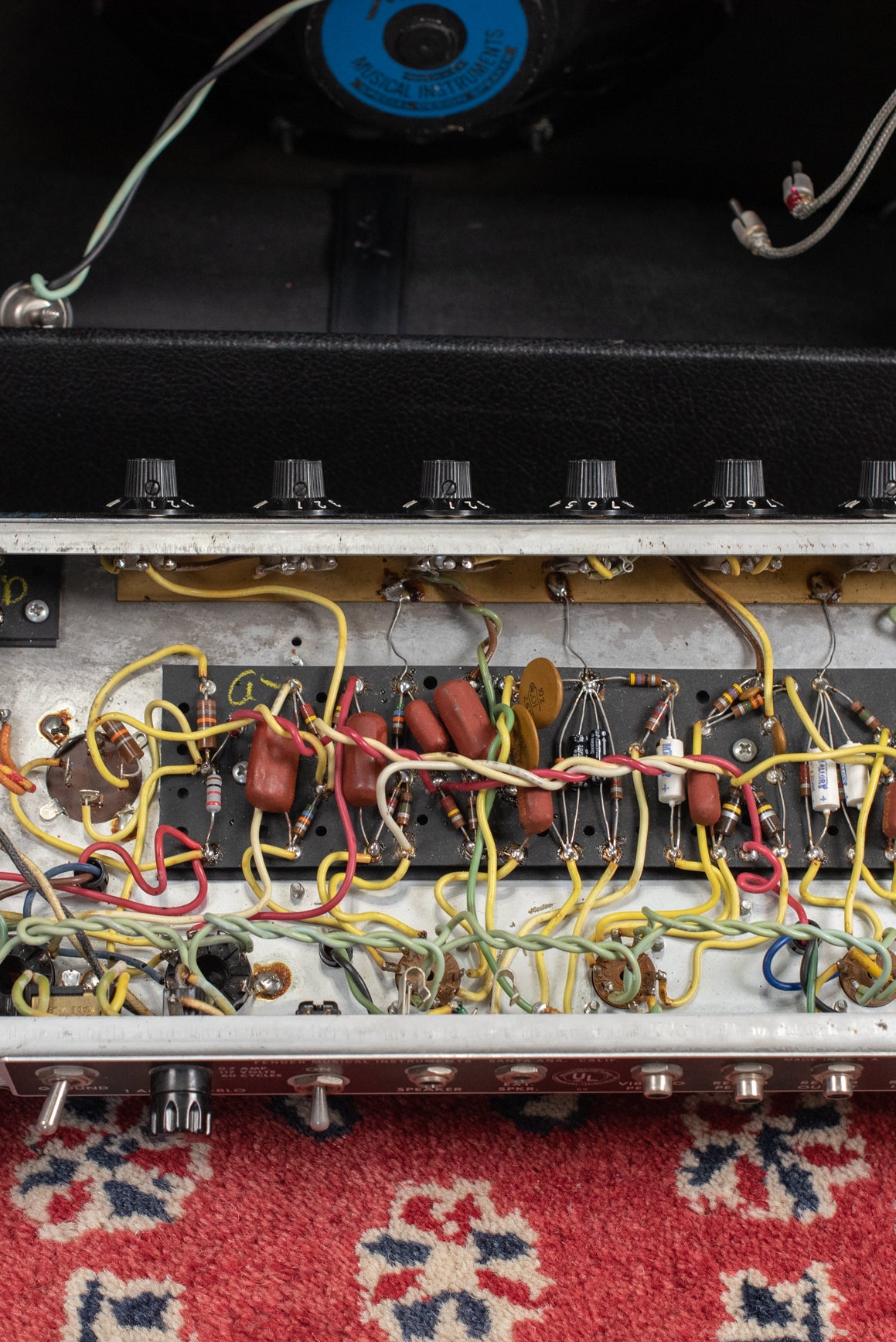 chassis, circuit board, 1970 Fender Princeton Reverb