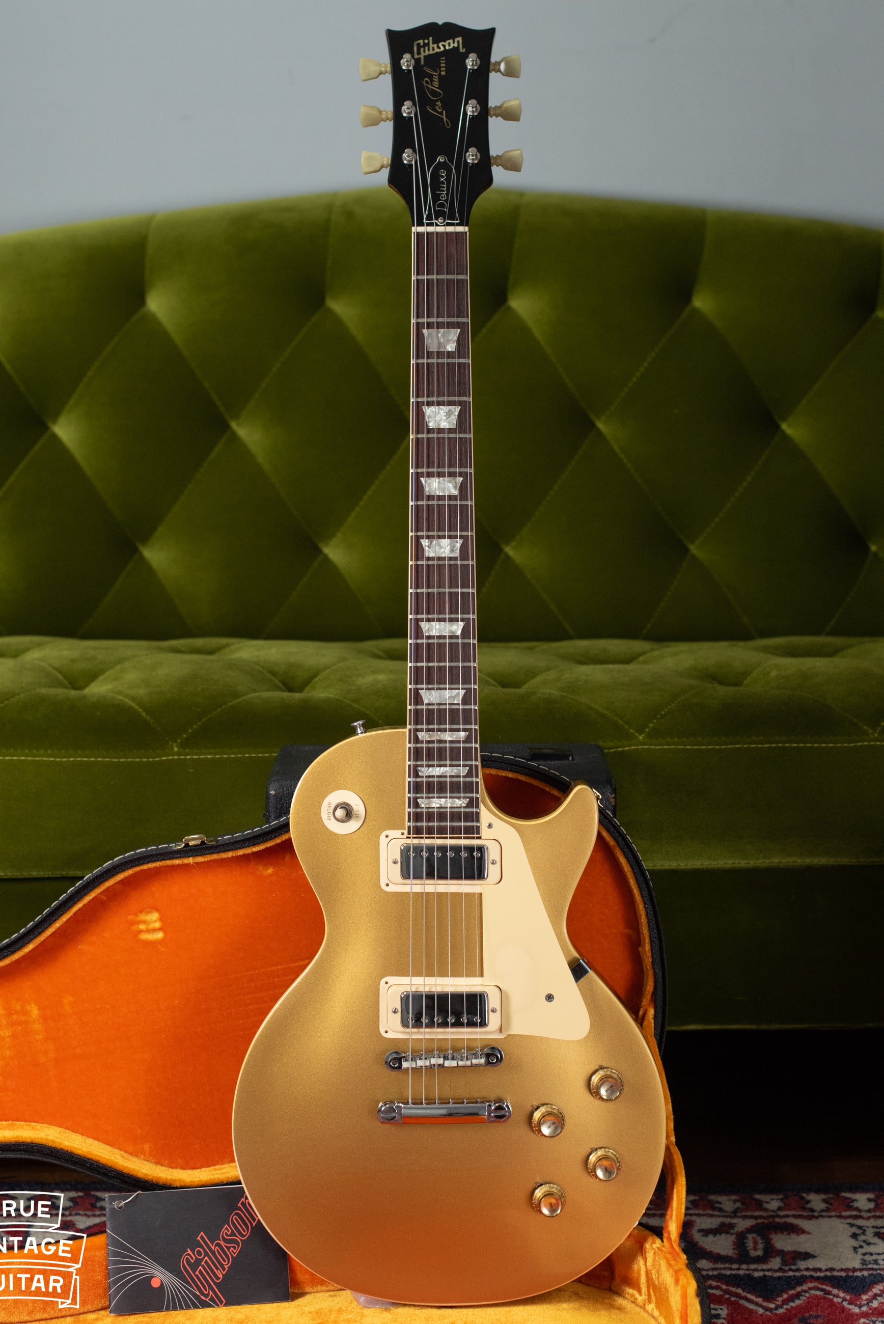 Vintage Gibson Les Paul gold guitar