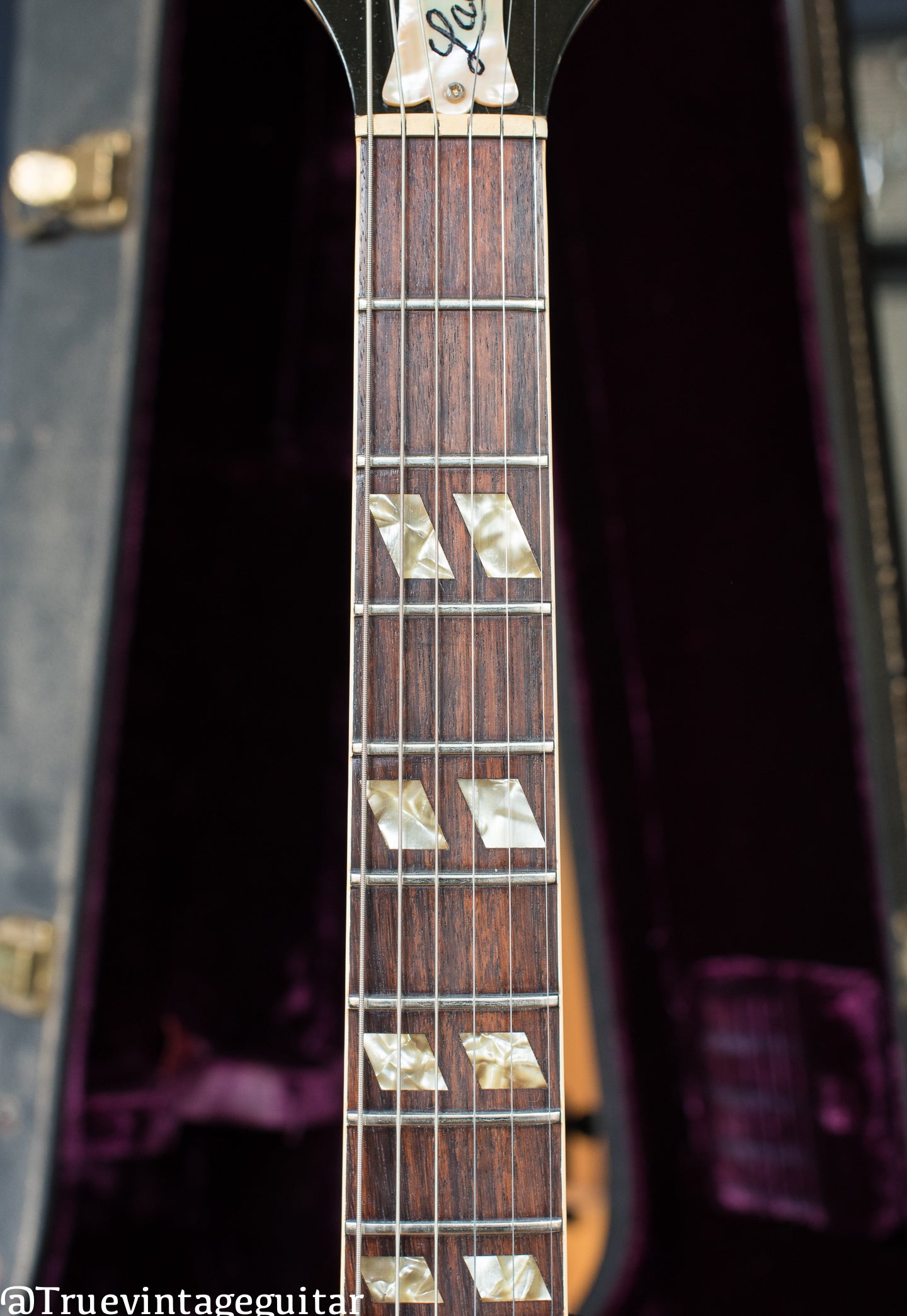 Split parallelogram inlays, Vintage 1972 Gibson ES-345 Stereo Sunburst