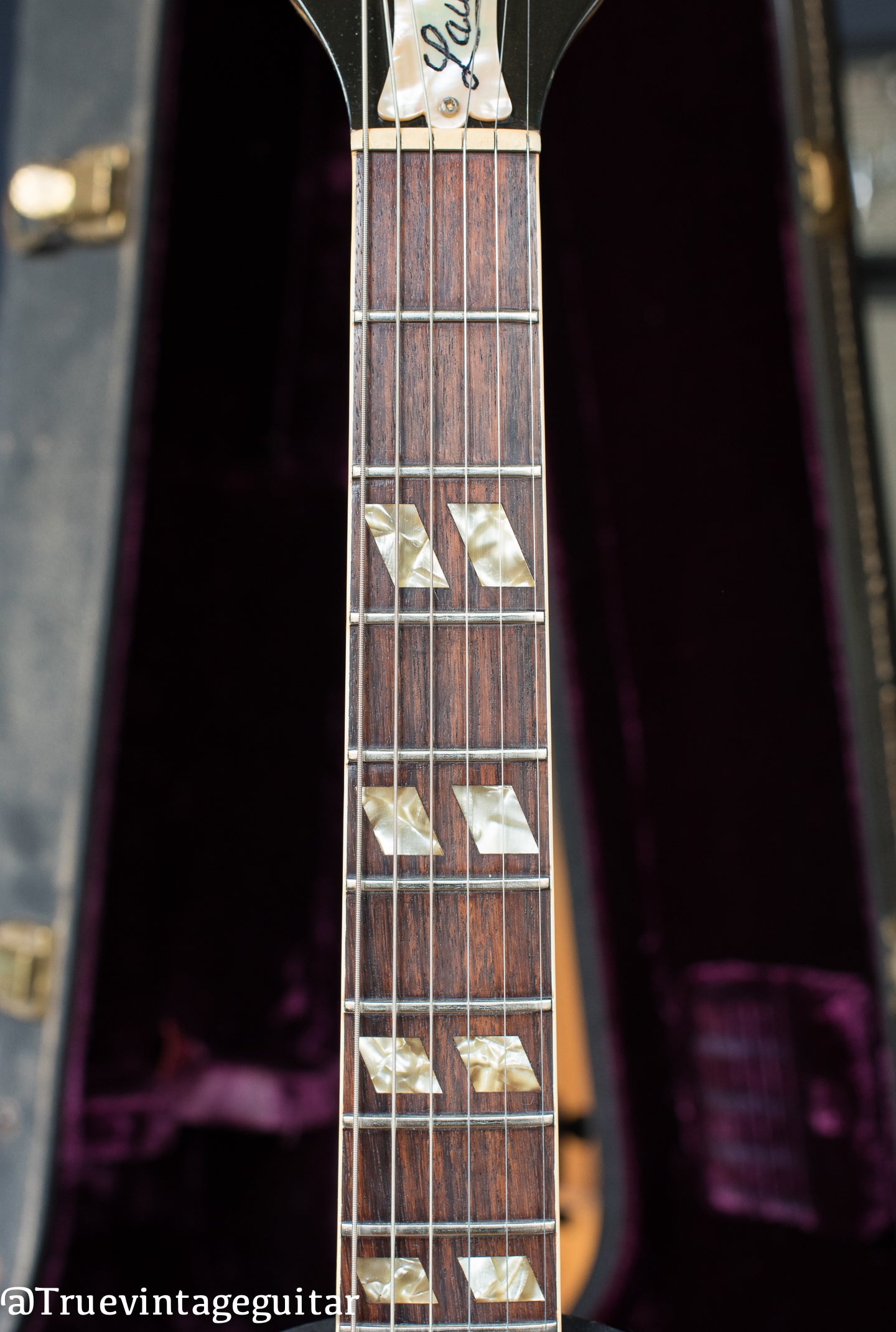 Split parallelogram inlays, Vintage 1972 Gibson ES-345 Stereo Sunburst