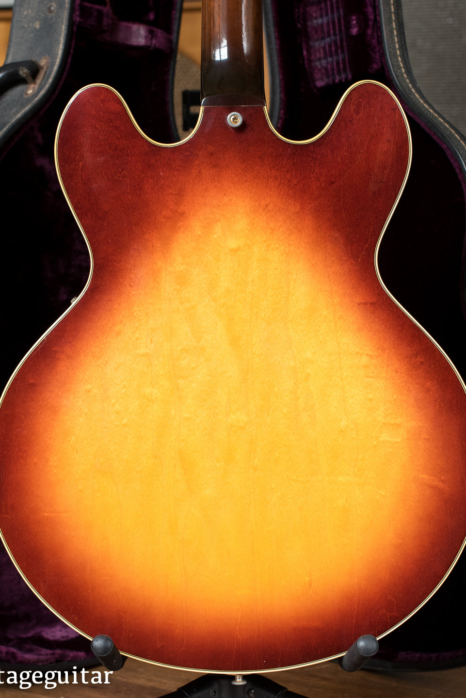 back of body, Vintage 1972 Gibson ES-345 Stereo Sunburst