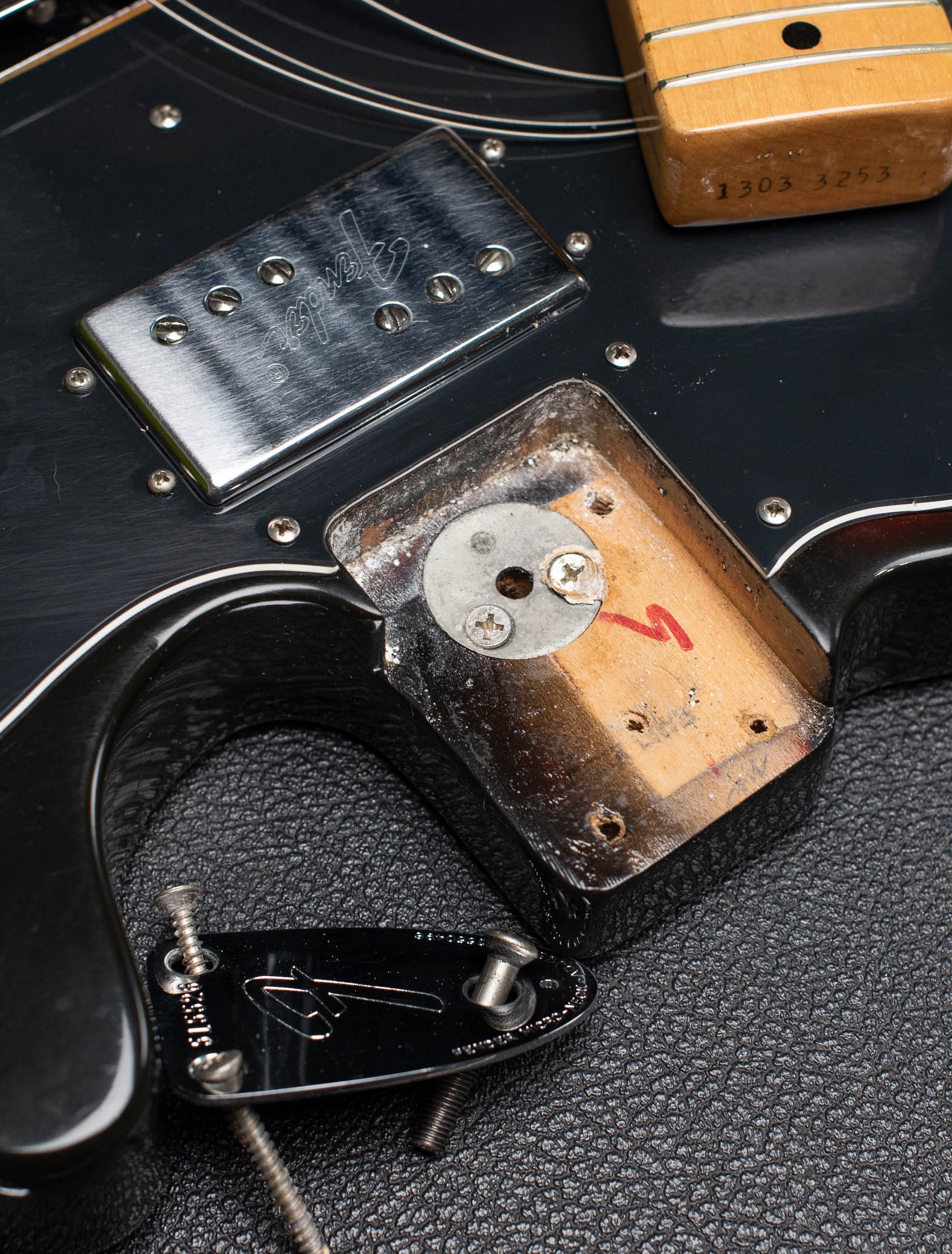 1973 Fender Telecaster neck pocket, three bolt, micro tilt
