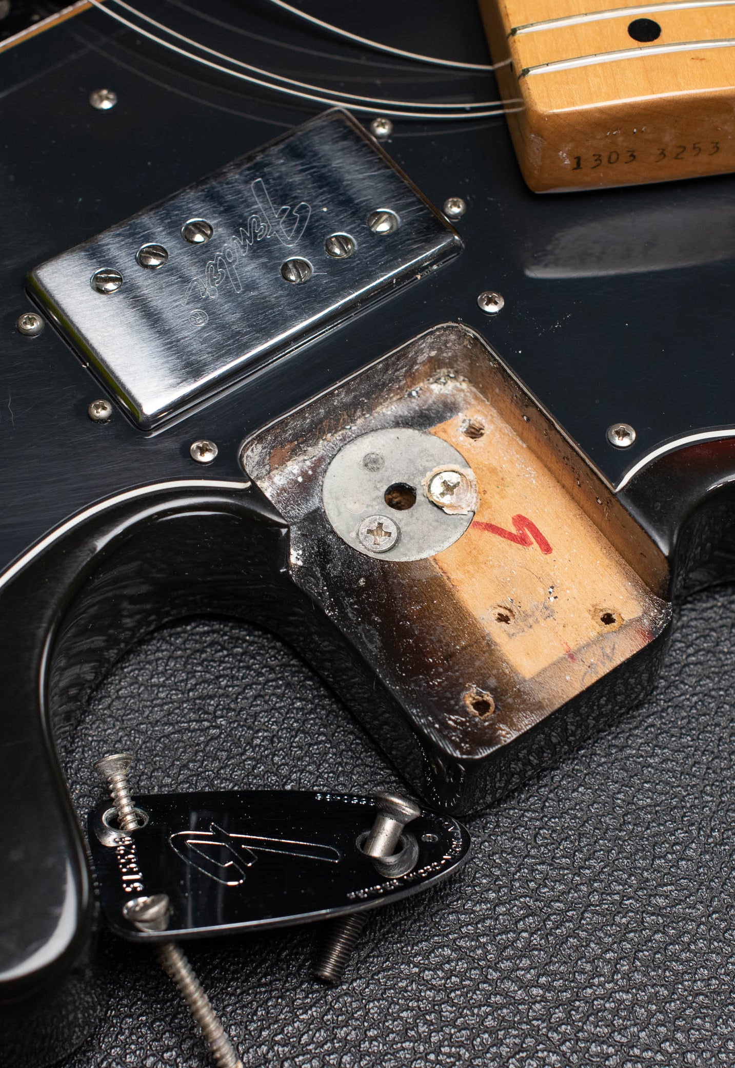 1973 Fender Telecaster neck pocket, three bolt, micro tilt