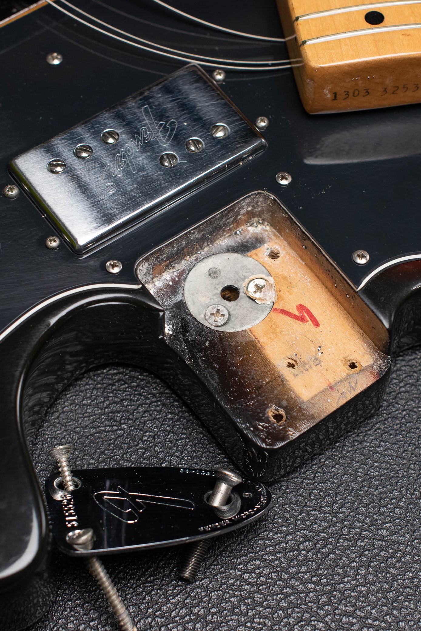 1973 Fender Telecaster neck pocket, three bolt, micro tilt