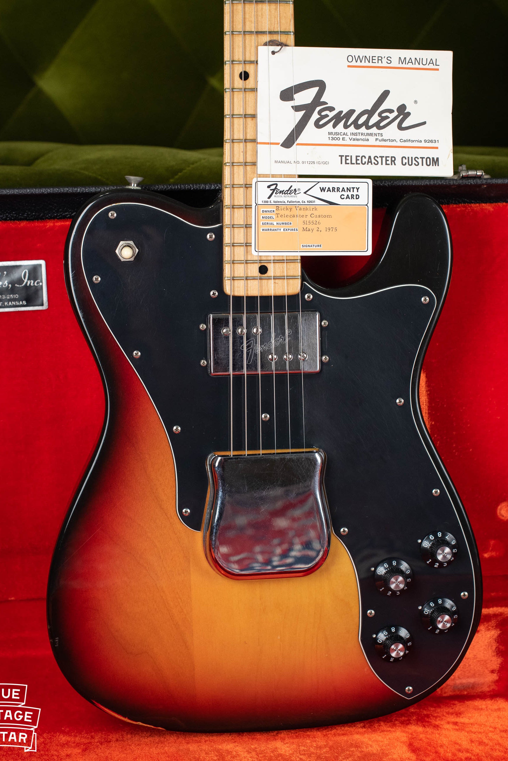1973 Fender Telecaster Custom Sunburst electric guitar