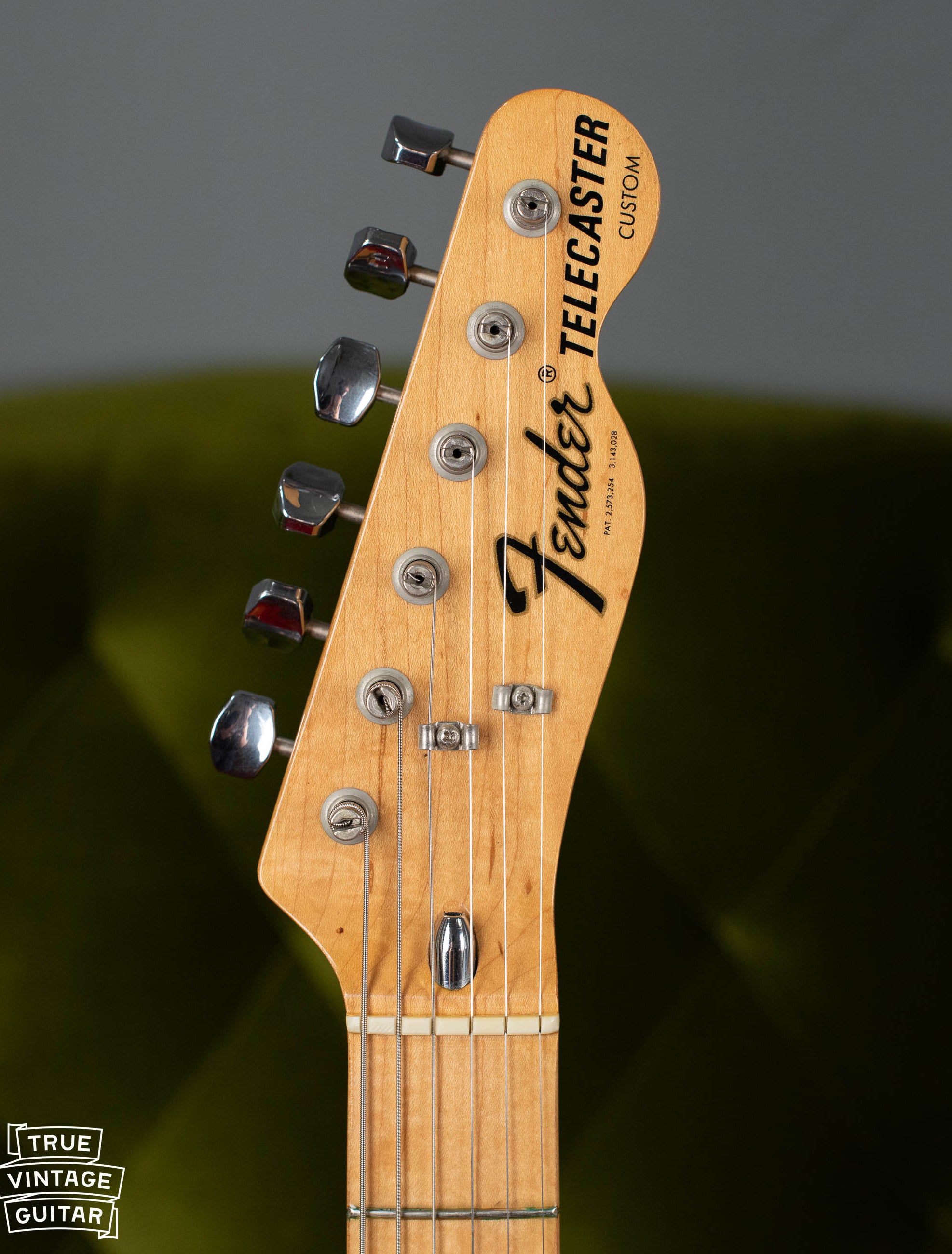 Fender headstock, Telecaster Custom, 1973