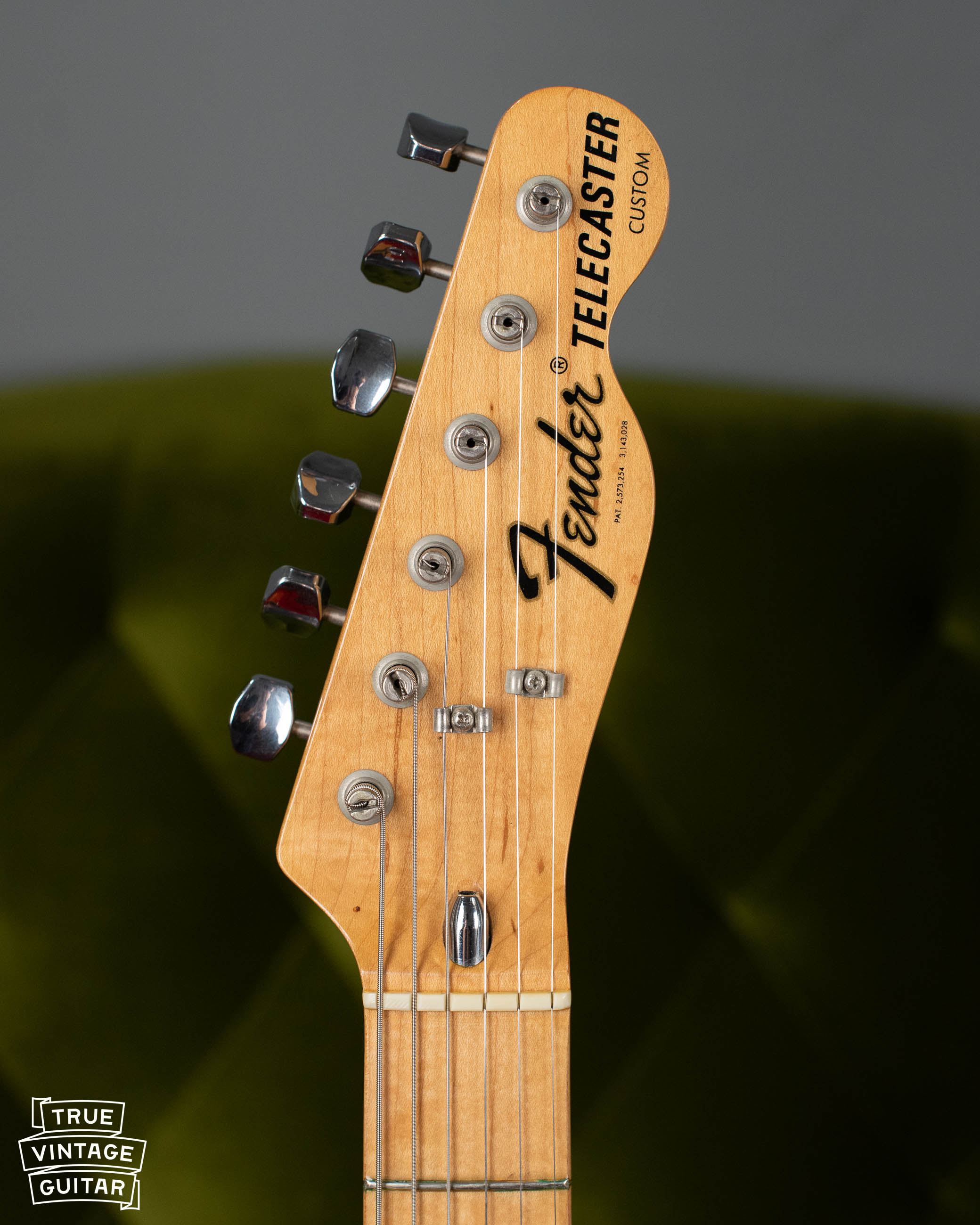 Fender headstock, Telecaster Custom, 1973