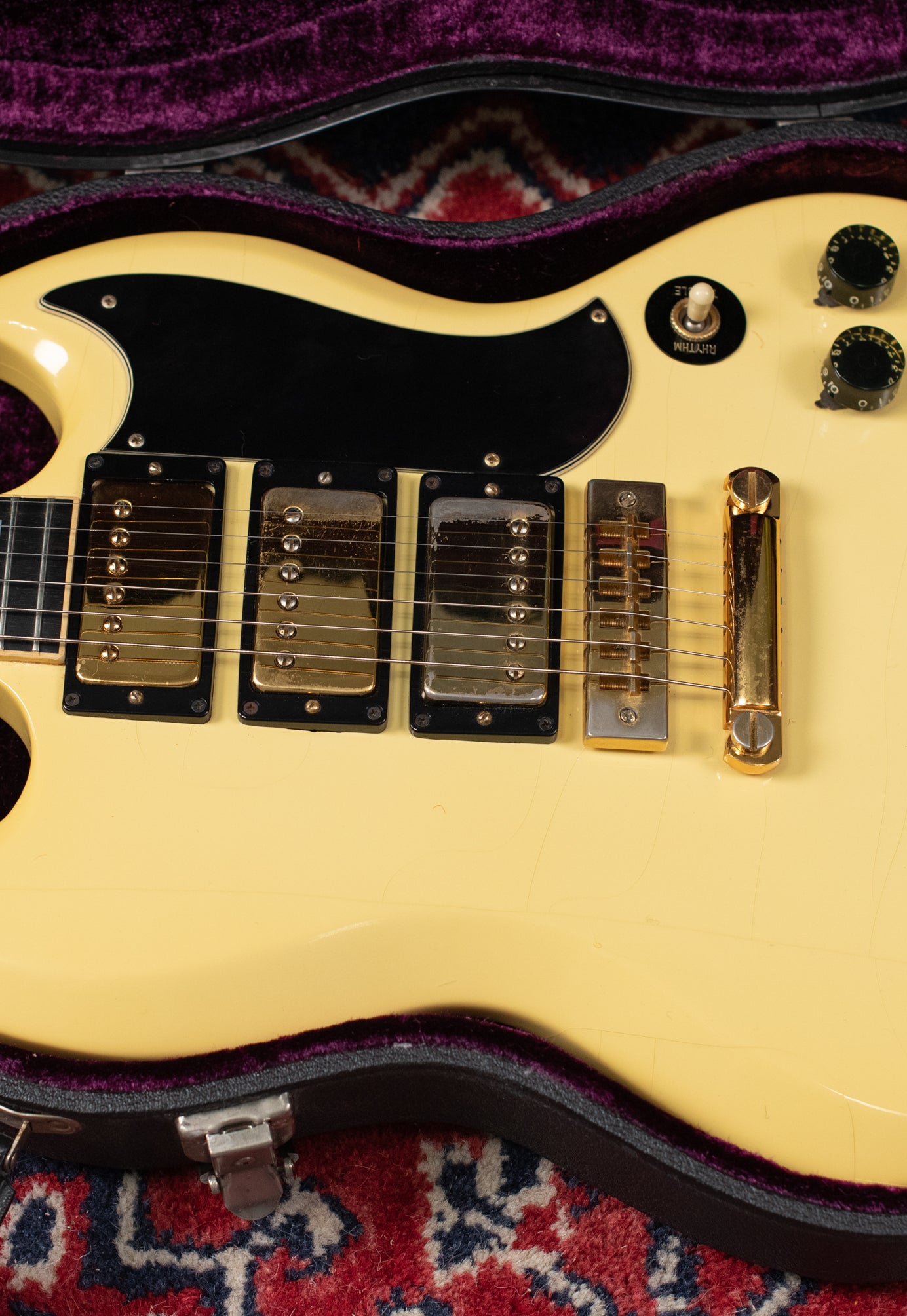 1974 Gibson SG Custom White vintage guitar