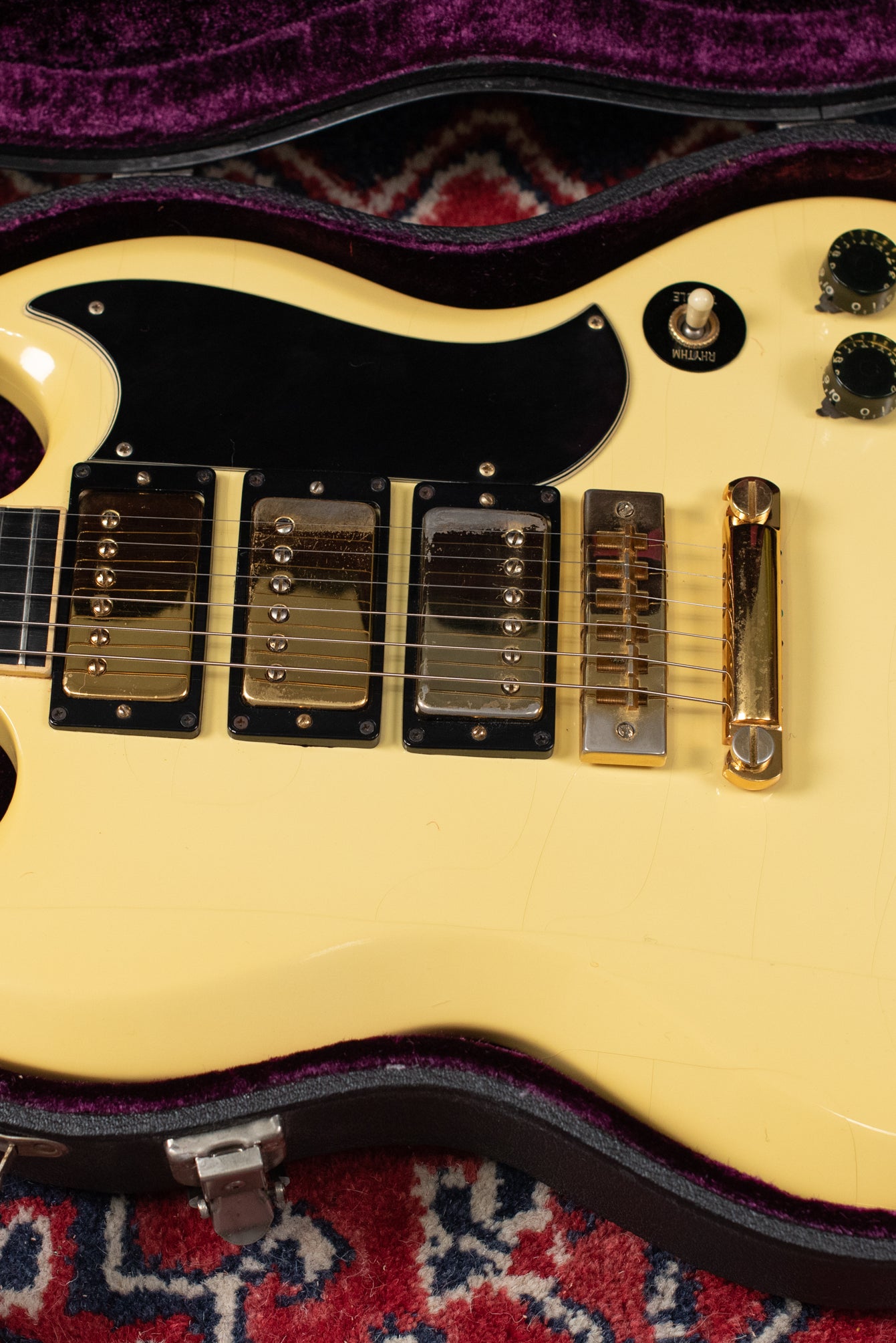 1974 Gibson SG Custom White vintage guitar
