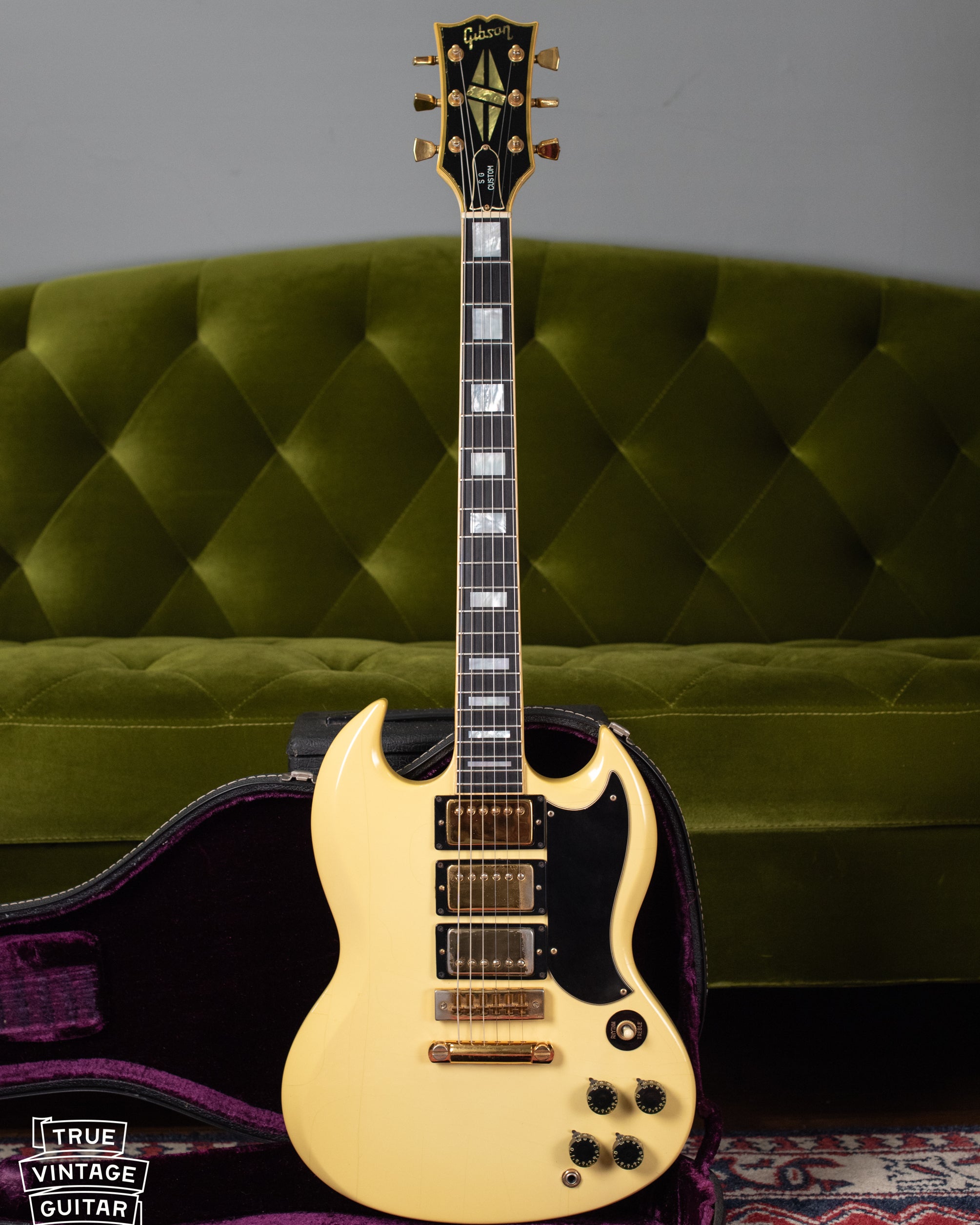 Vintage 1974 Gibson SG Custom White