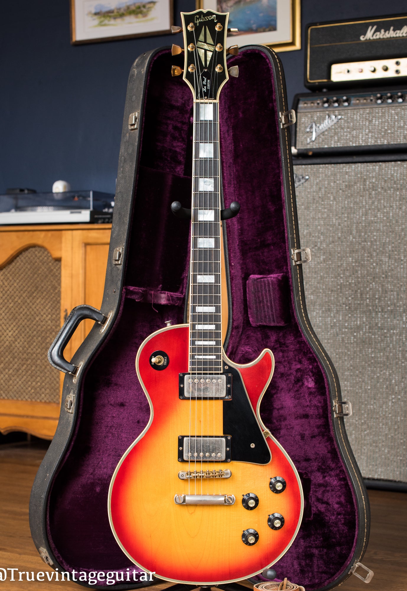 Vintage 1974 Gibson Les Paul Custom Cherry Sunburst