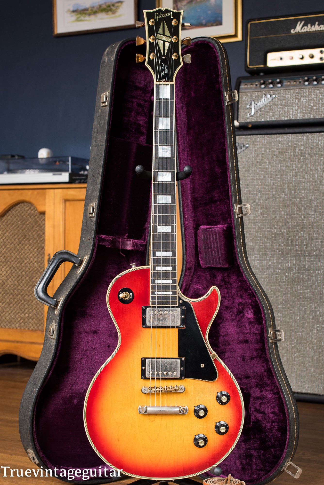 Vintage 1974 Gibson Les Paul Custom Cherry Sunburst
