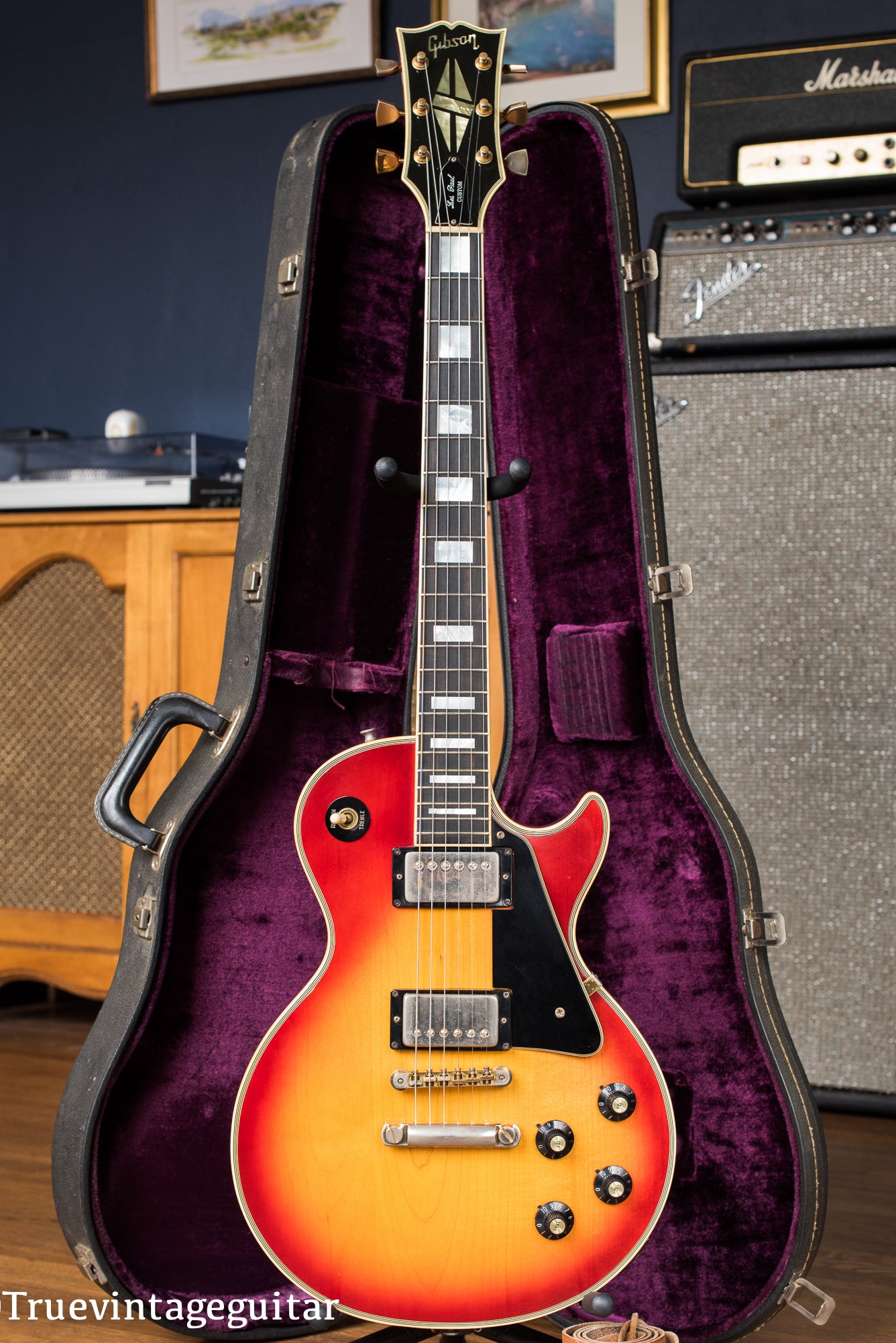 Vintage 1974 Gibson Les Paul Custom Cherry Sunburst