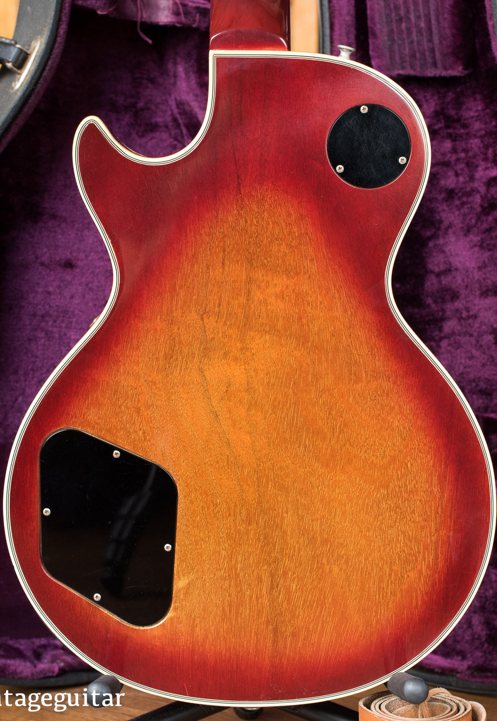 Mahogany back, Vintage 1974 Gibson Les Paul Custom Cherry Sunburst