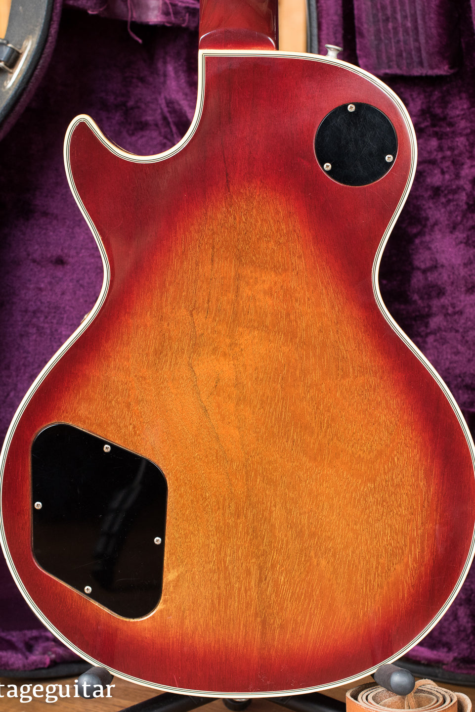 Mahogany back, Vintage 1974 Gibson Les Paul Custom Cherry Sunburst