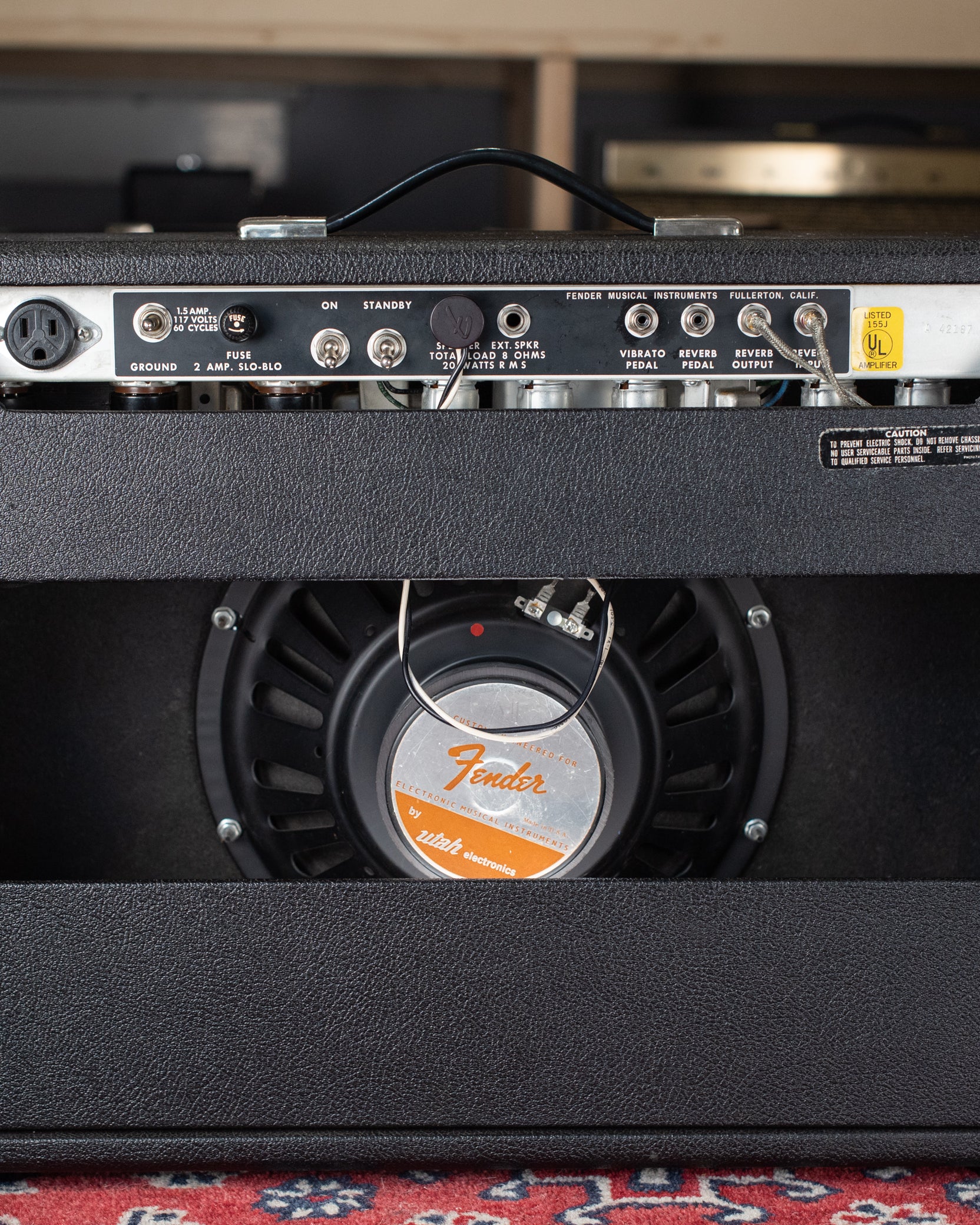 12" Utah speaker, 1975 Fender Deluxe Reverb