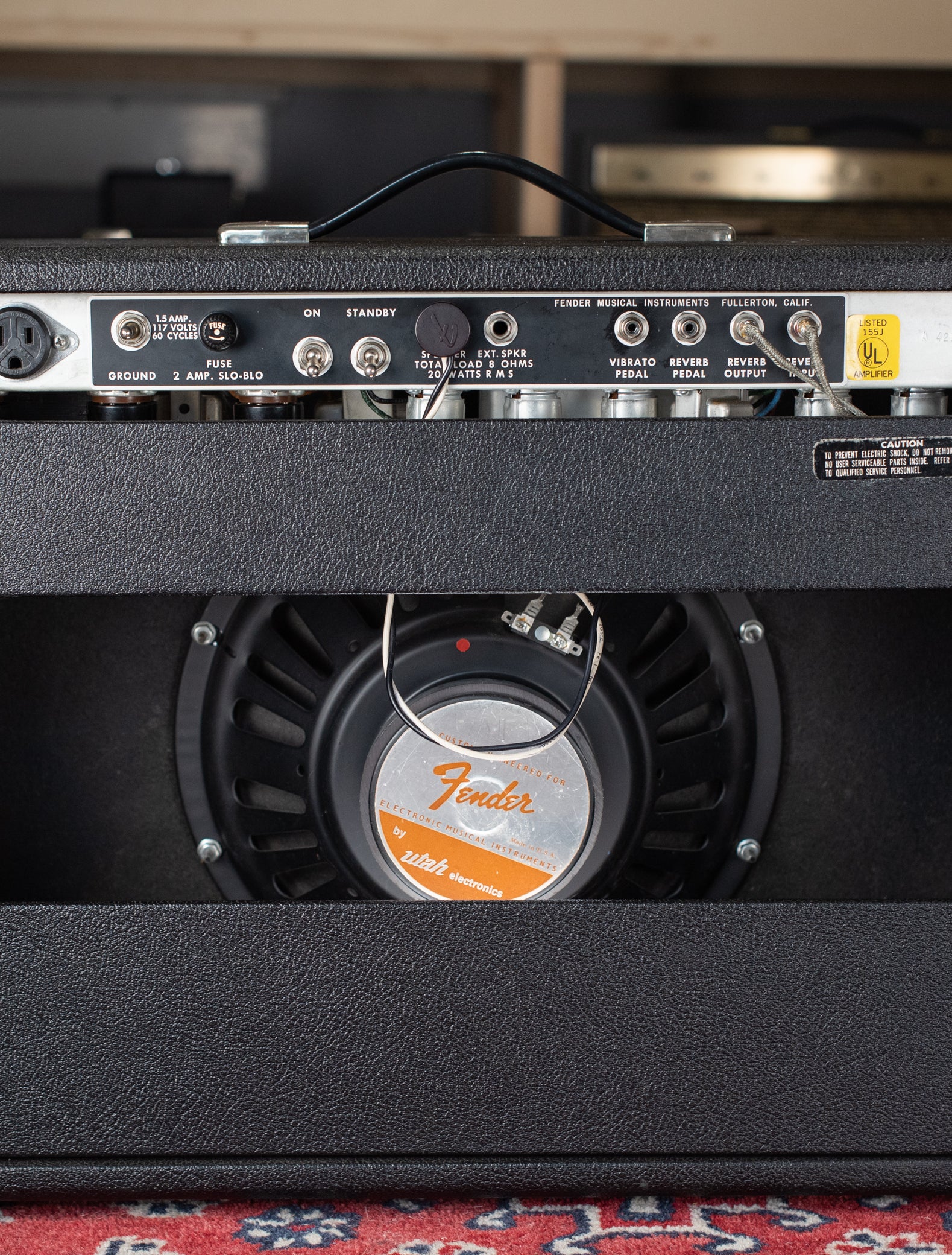 12" Utah speaker, 1975 Fender Deluxe Reverb