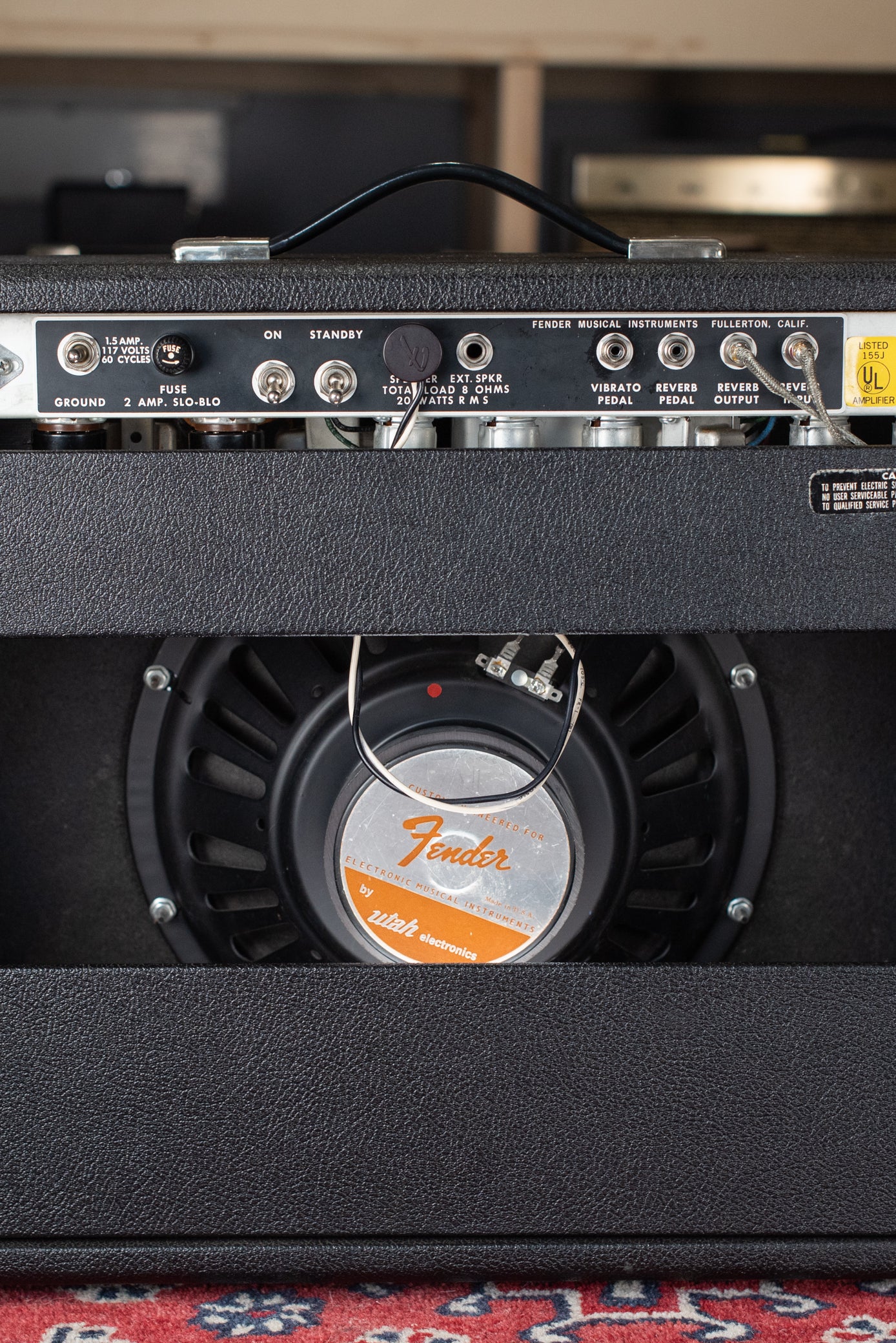 12" Utah speaker, 1975 Fender Deluxe Reverb