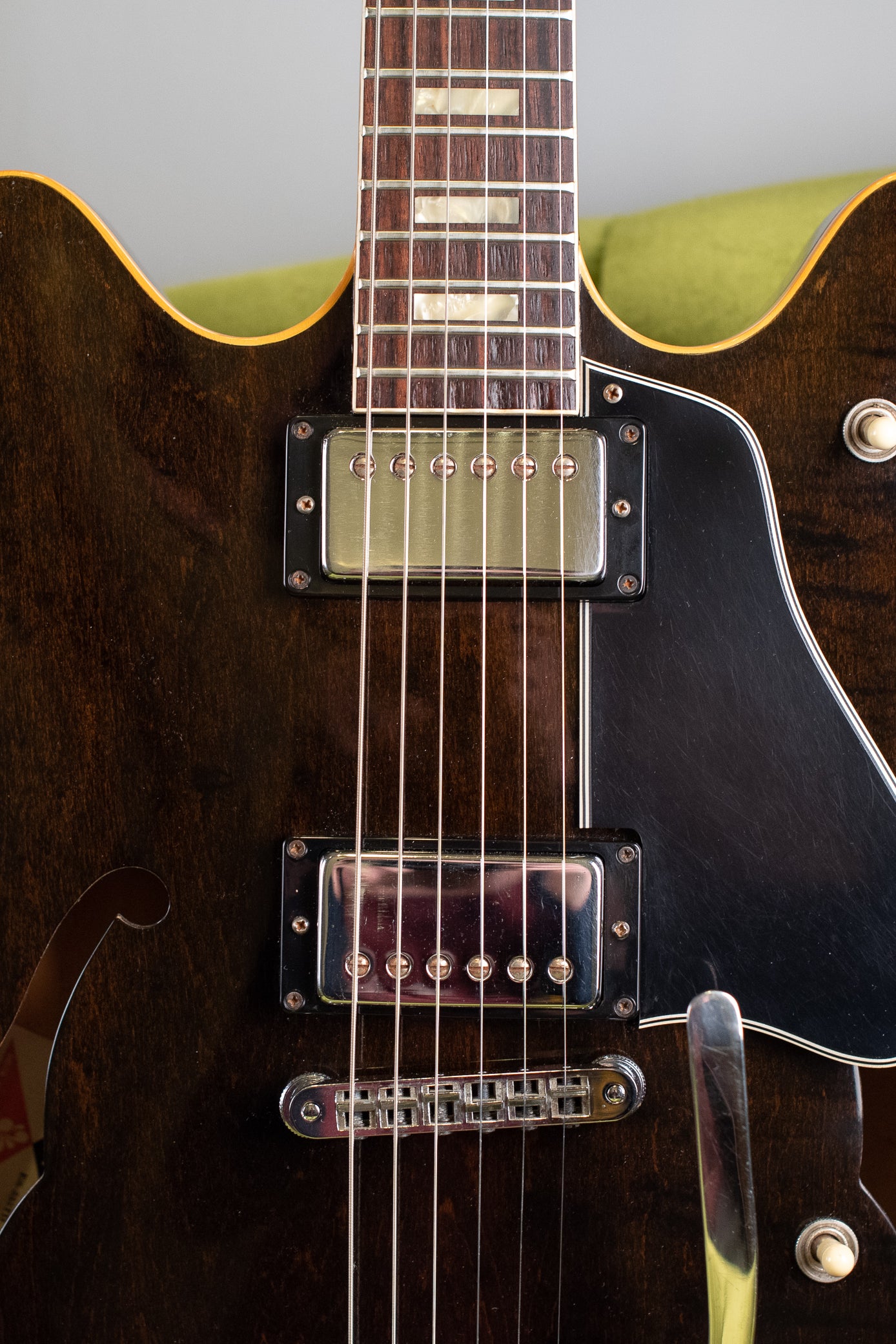 factory coil tap, coil split switch, Vintage 1977 Gibson ES-335 Walnut with Bigsby