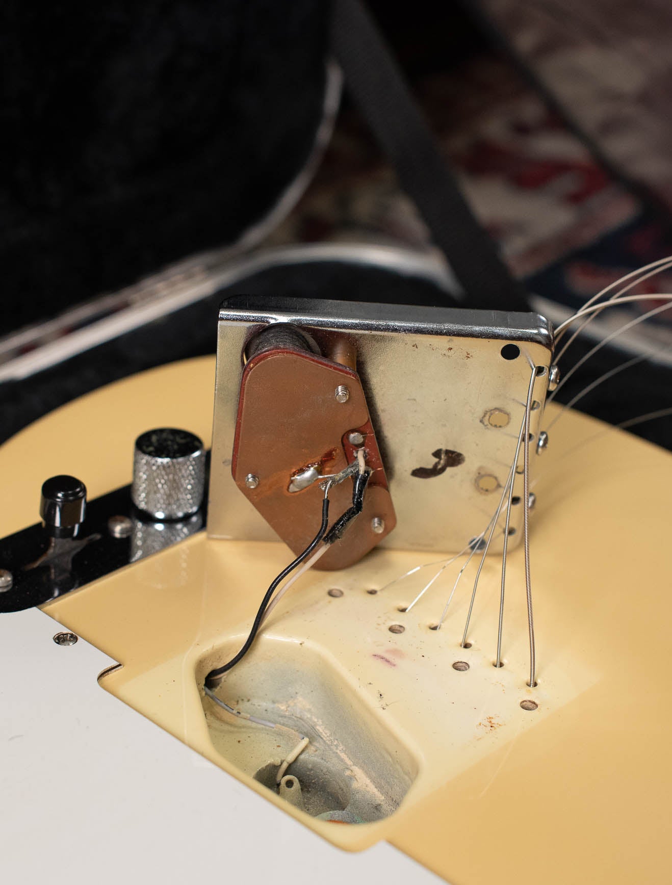 Telecaster bridge pickup red grey flatwork Dan Smith era