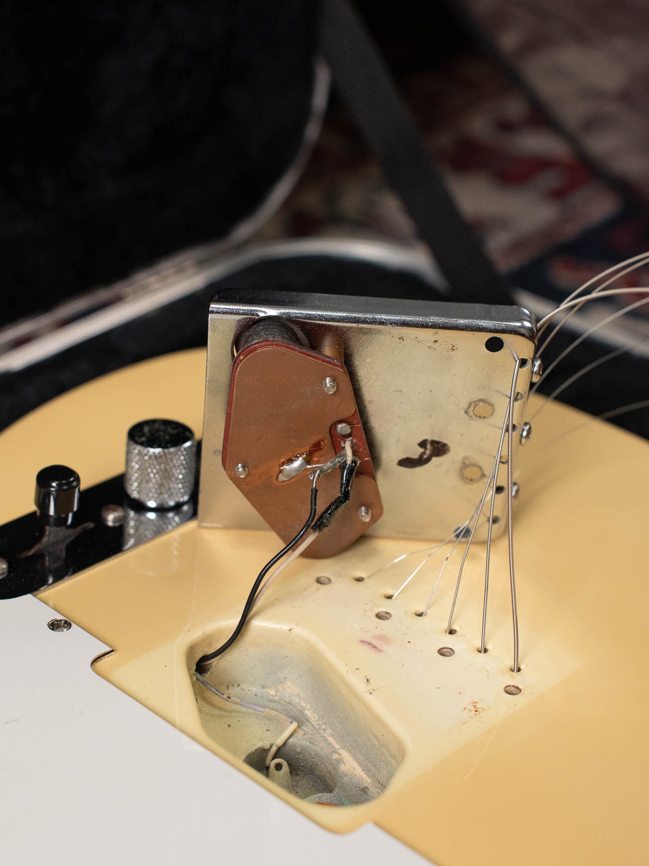 Telecaster bridge pickup red grey flatwork Dan Smith era