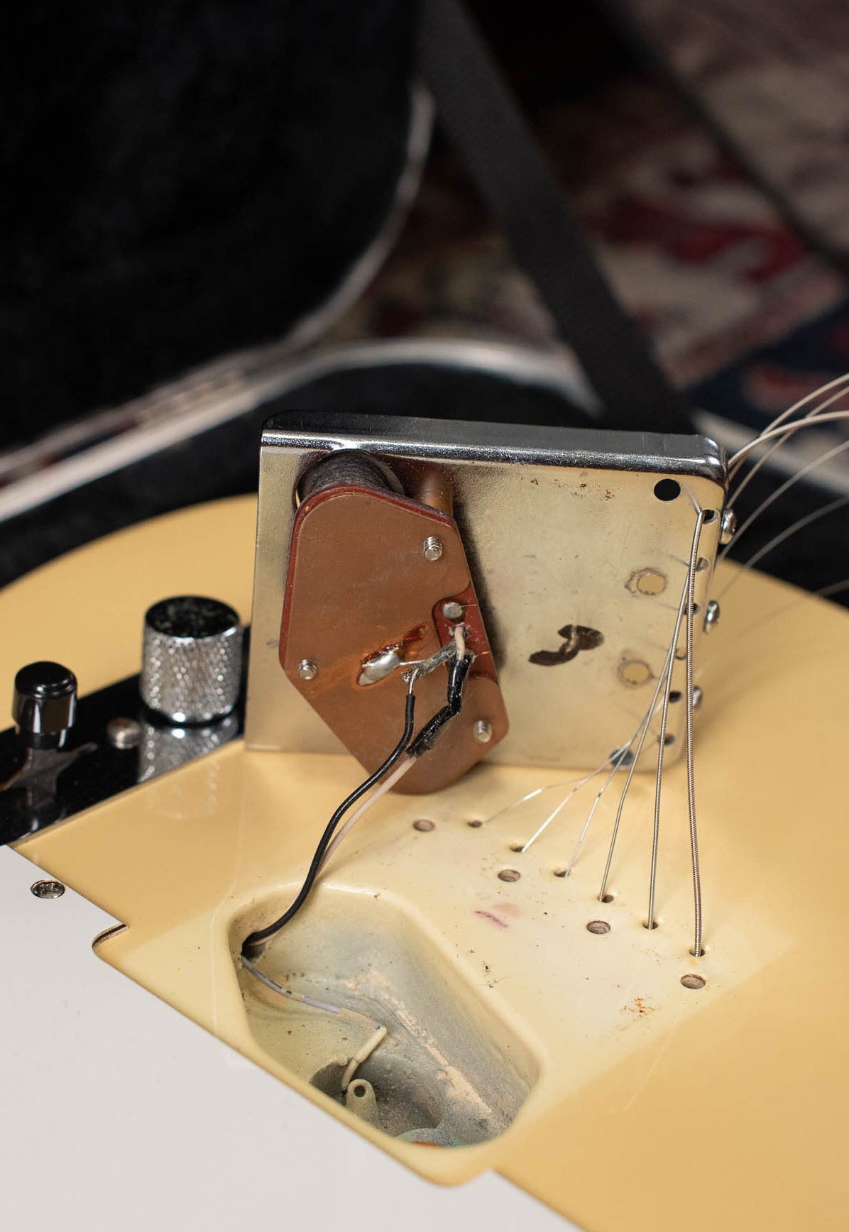 Telecaster bridge pickup red grey flatwork Dan Smith era