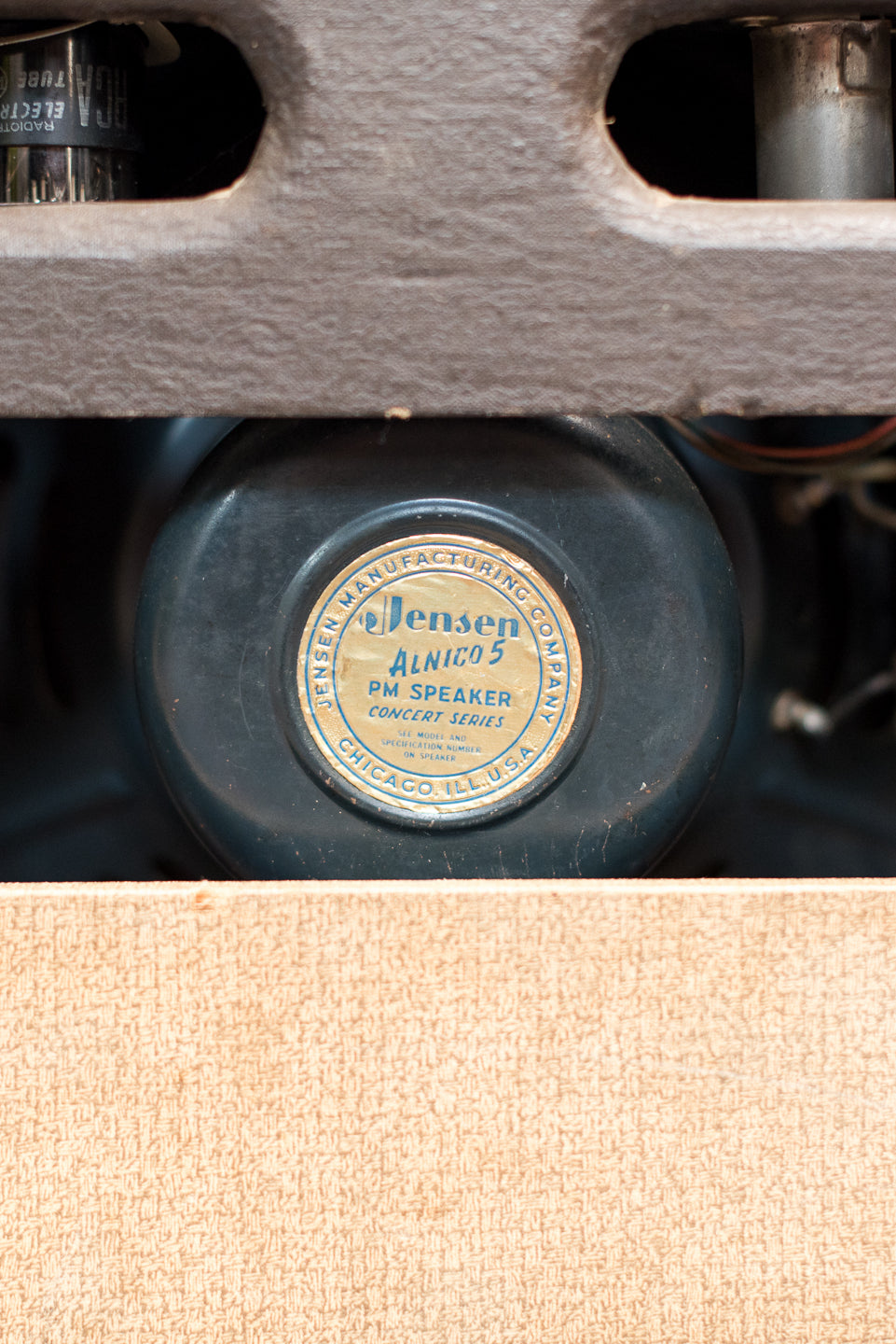 Jensen P12R speaker, Vintage 1957 Gibson GA-20 guitar amplifier