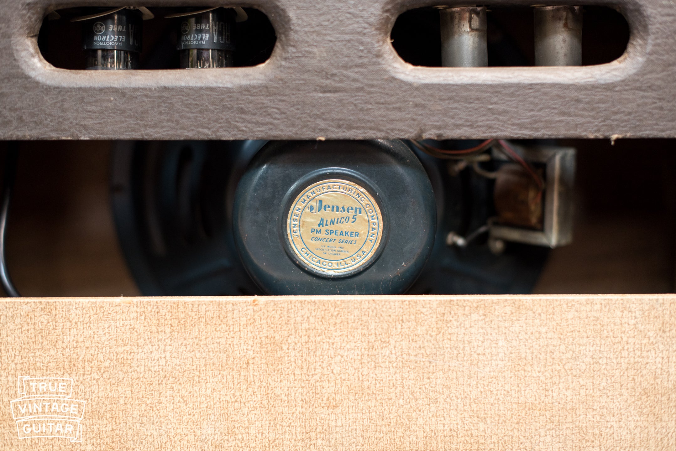 Jensen P12R speaker, Vintage 1957 Gibson GA-20 guitar amplifier