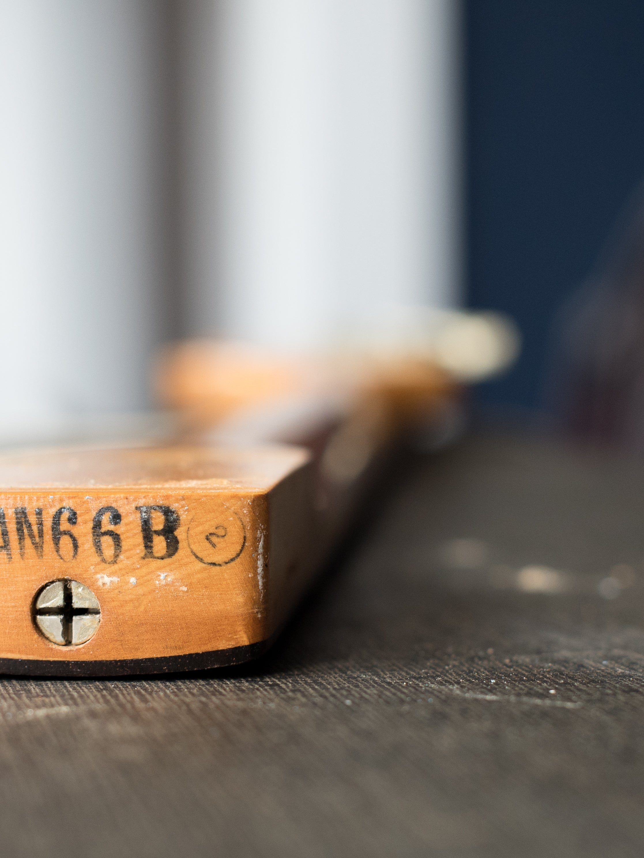 Neck date stamp 16 JAN 66 B, Vintage 1966 Fender Mustang