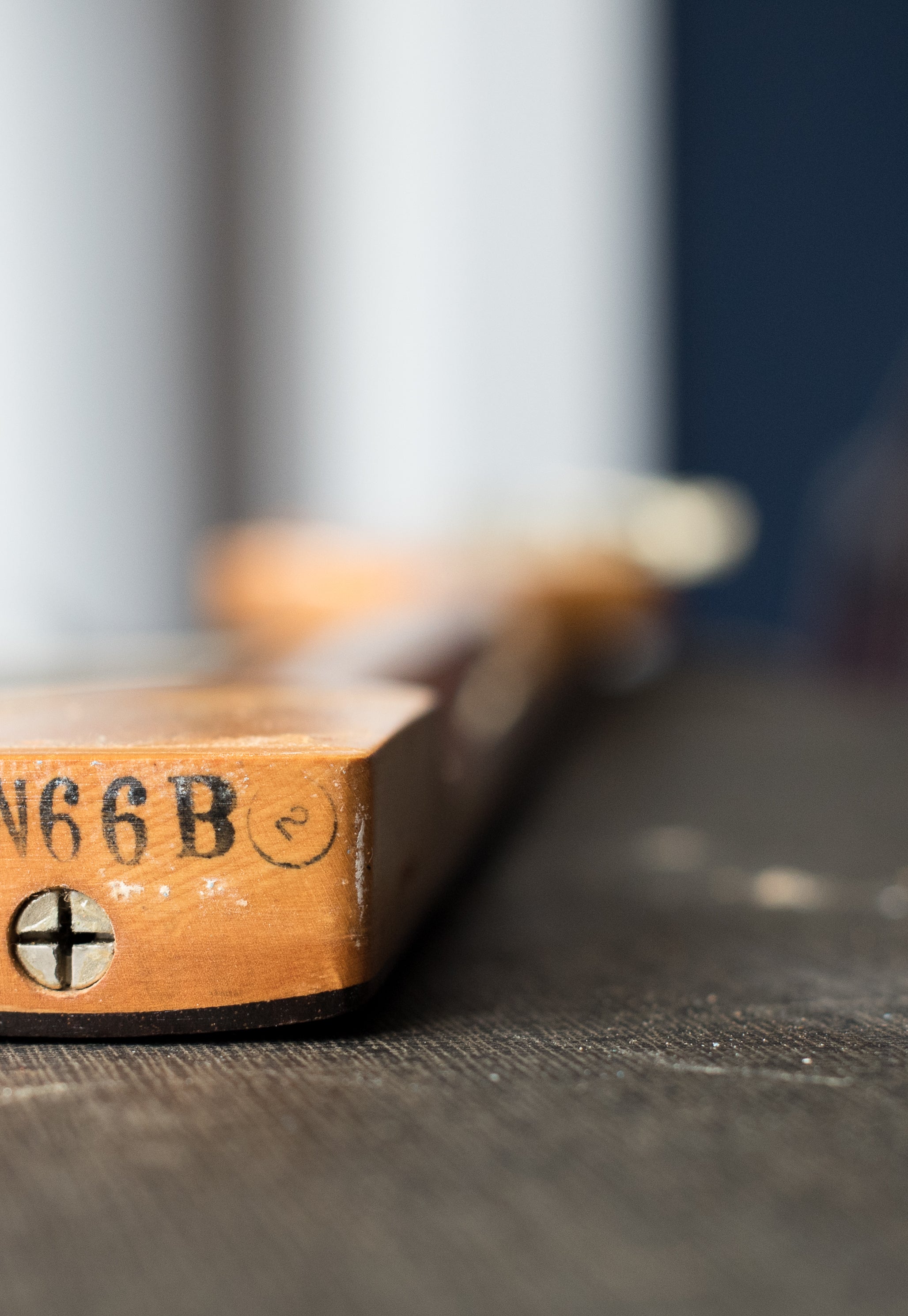 Neck date stamp 16 JAN 66 B, Vintage 1966 Fender Mustang