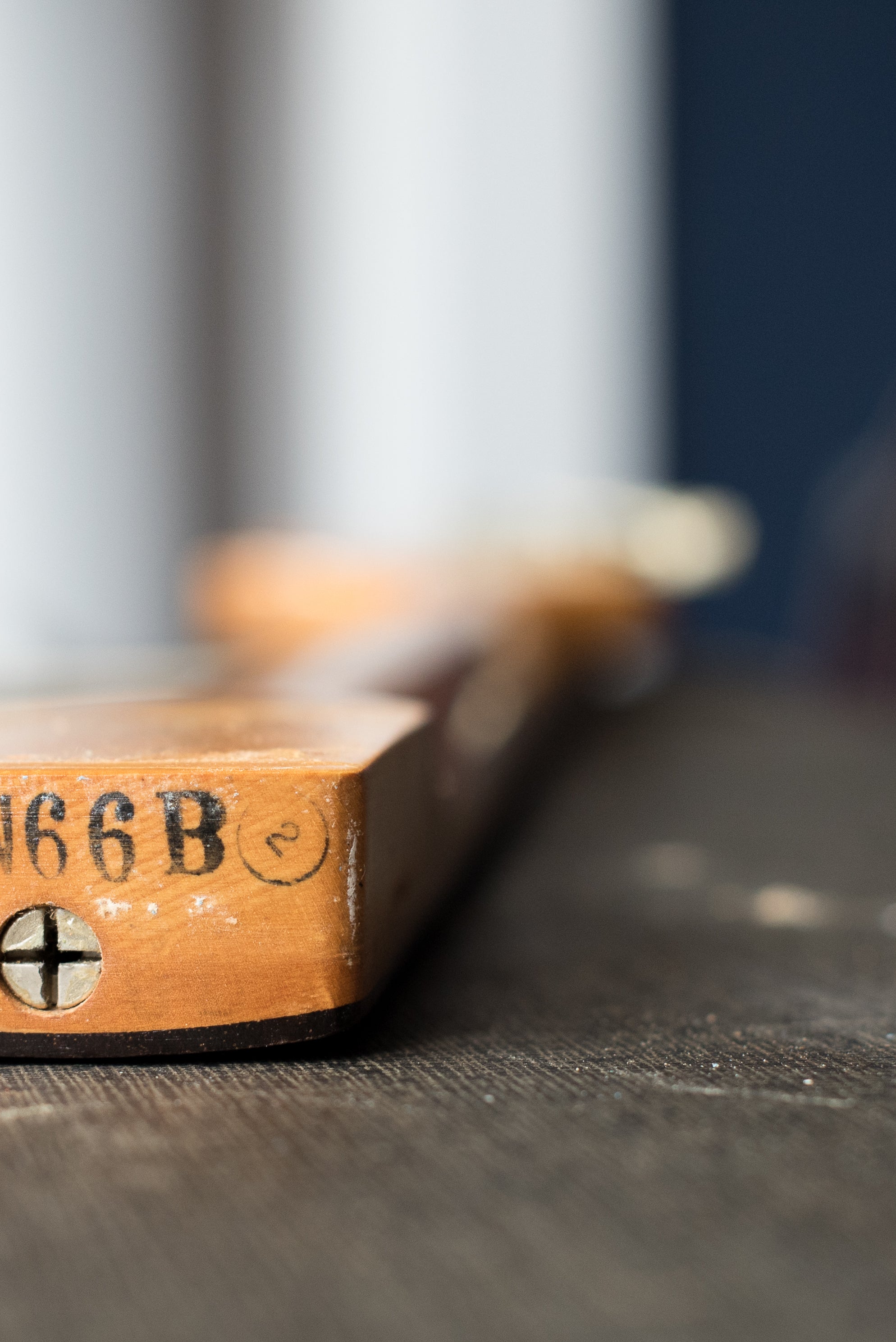 Neck date stamp 16 JAN 66 B, Vintage 1966 Fender Mustang