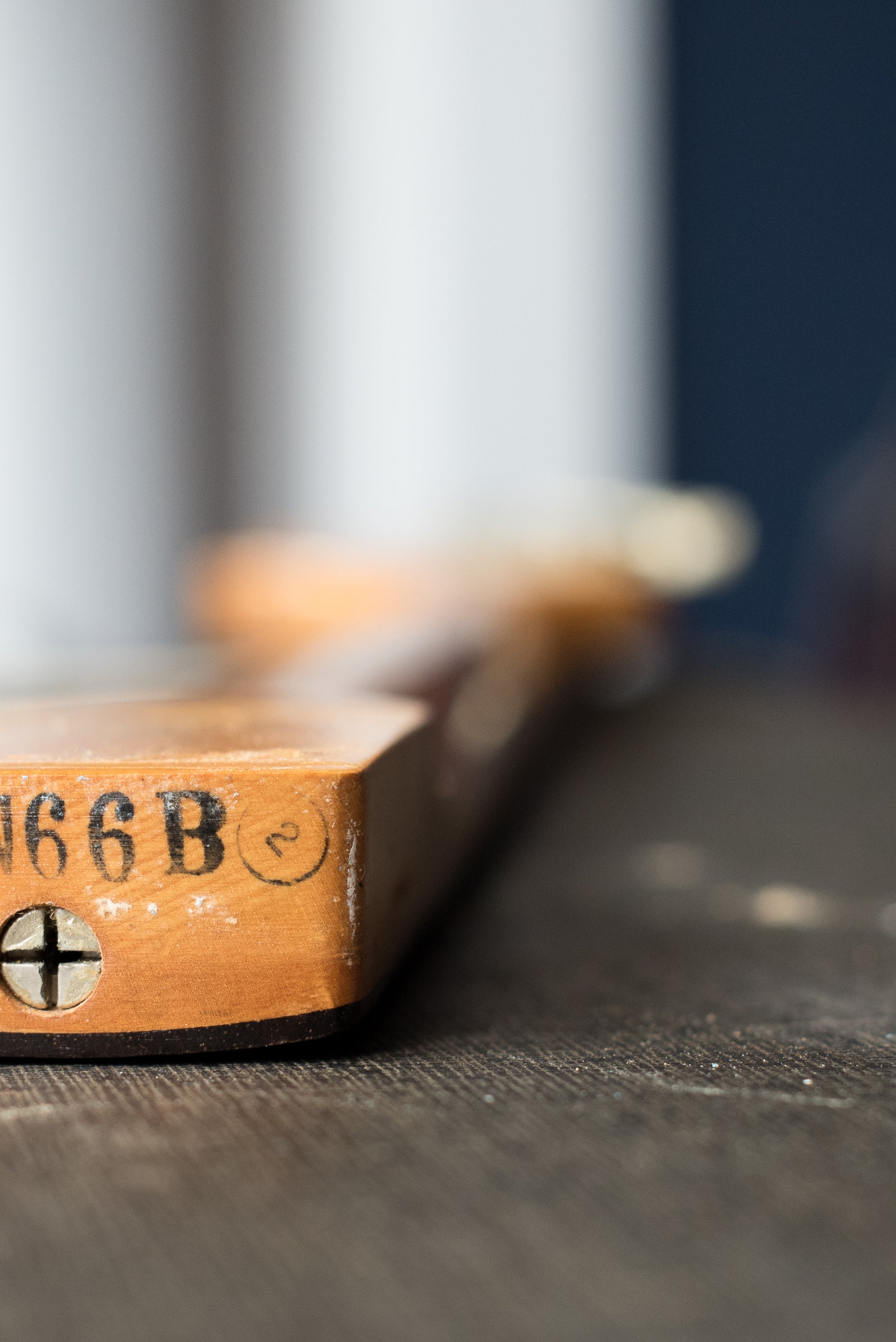 Neck date stamp 16 JAN 66 B, Vintage 1966 Fender Mustang