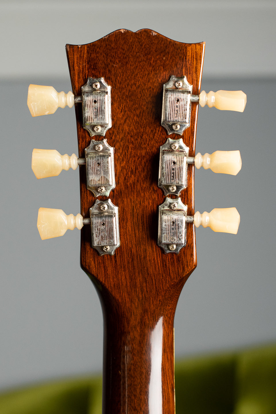 1960 Gibson ES-335TD back of headstock tuners