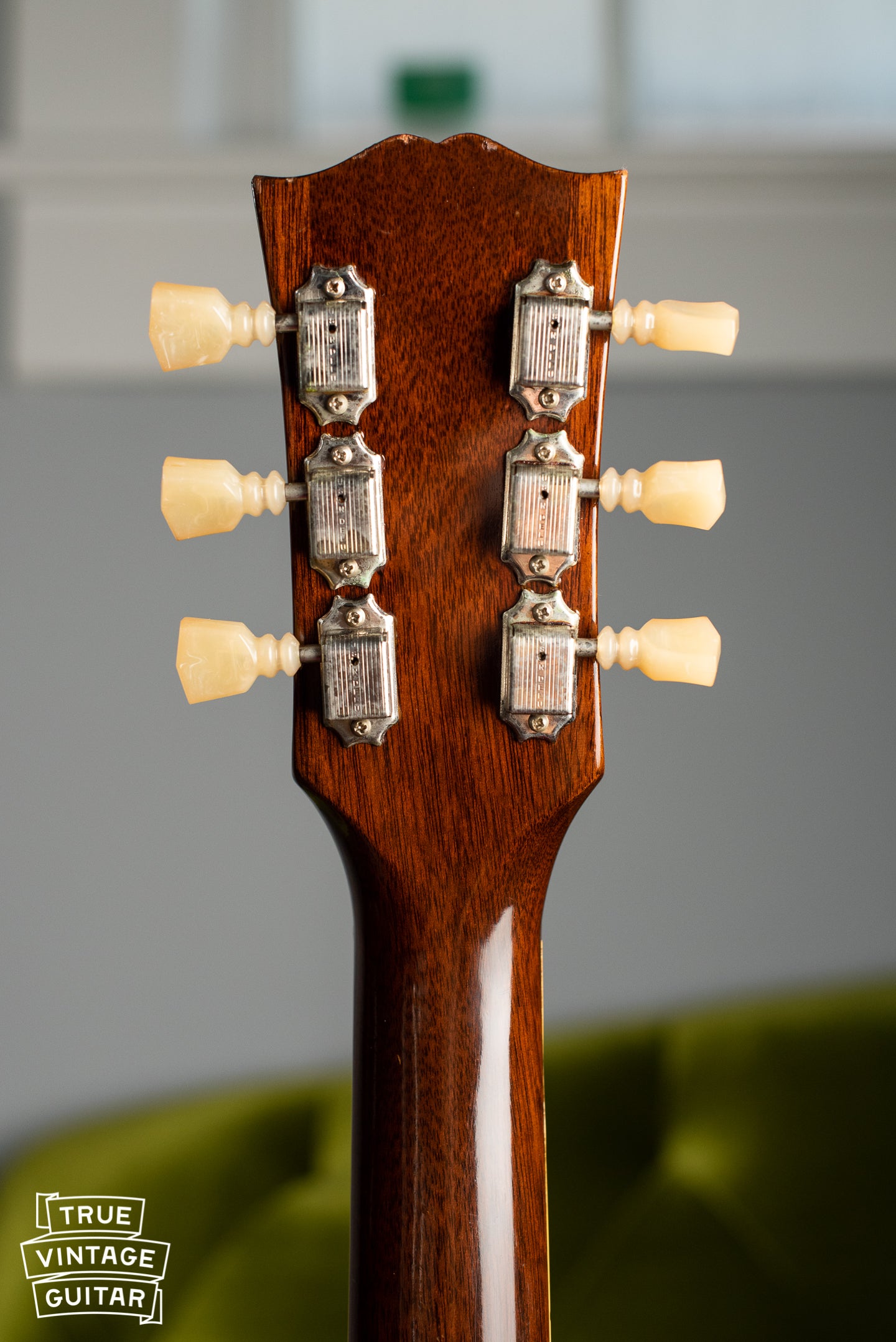 1960 Gibson ES-335TD back of neck kluson tuners