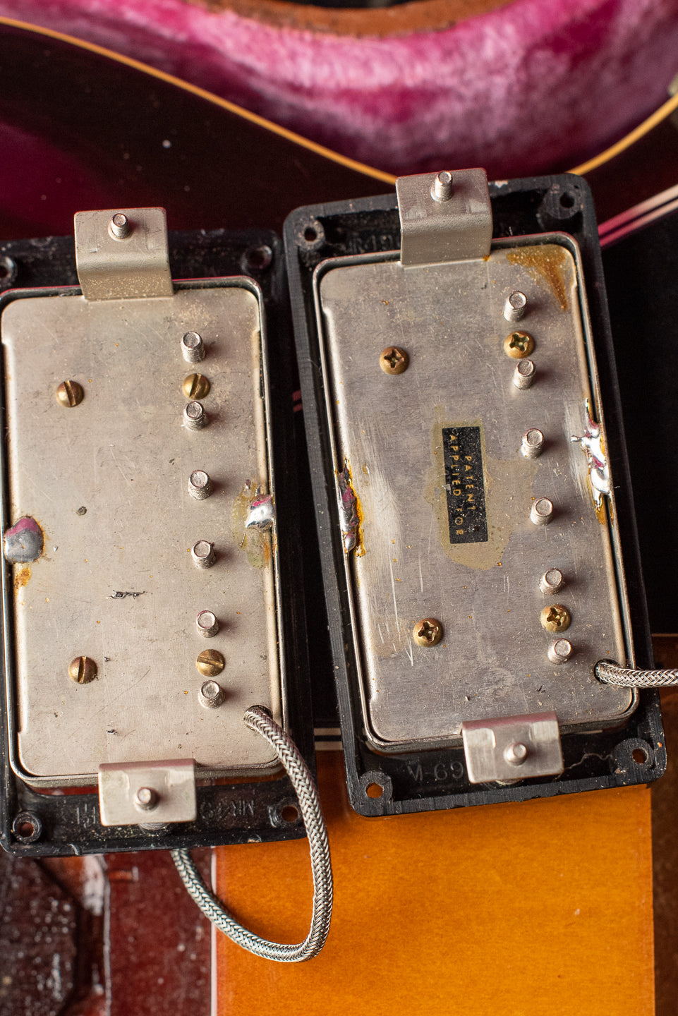 1960 Gibson ES-335TD patent applied for sticker
