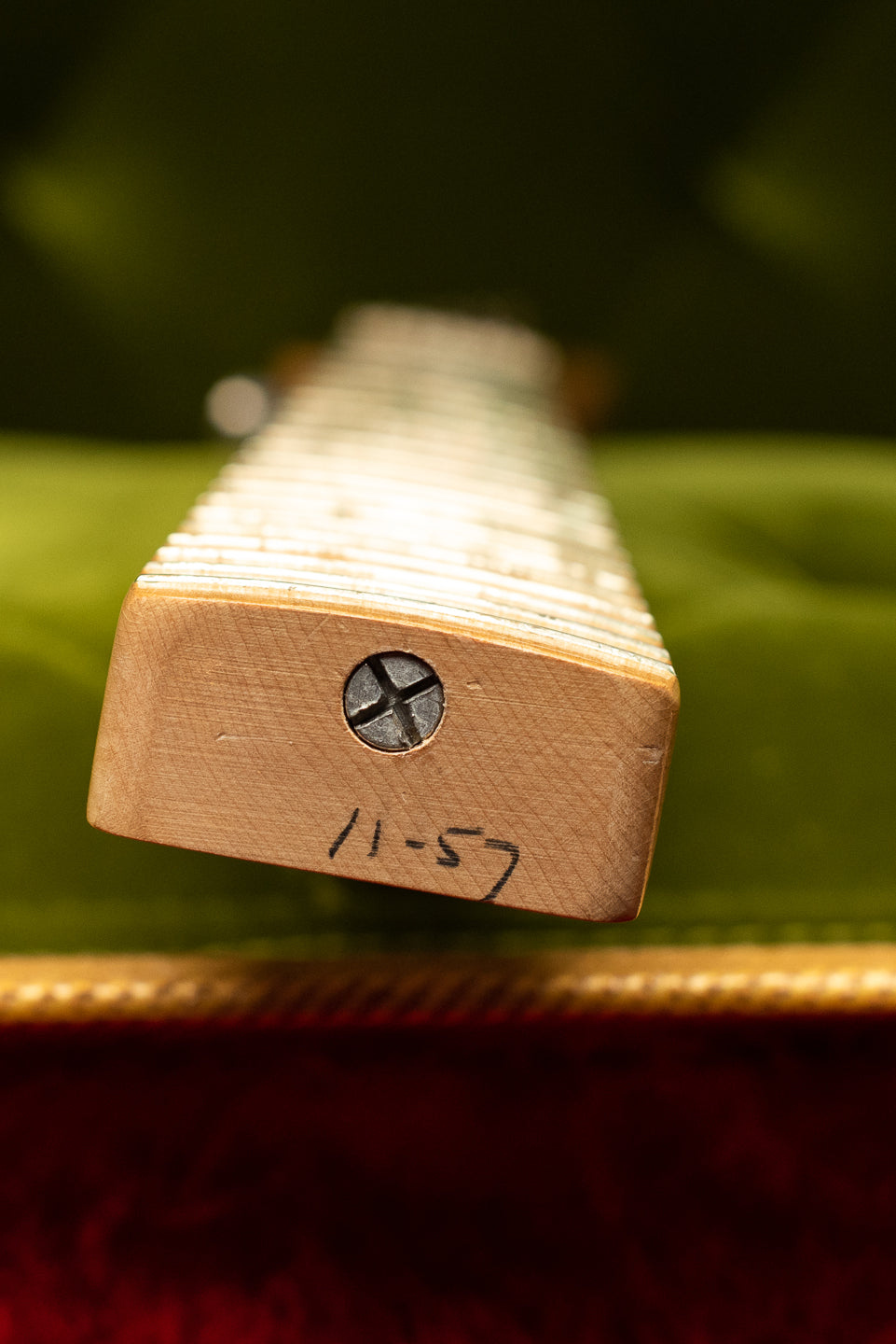 1957 Fender Telecaster Blond neck heel pencil date 11/57