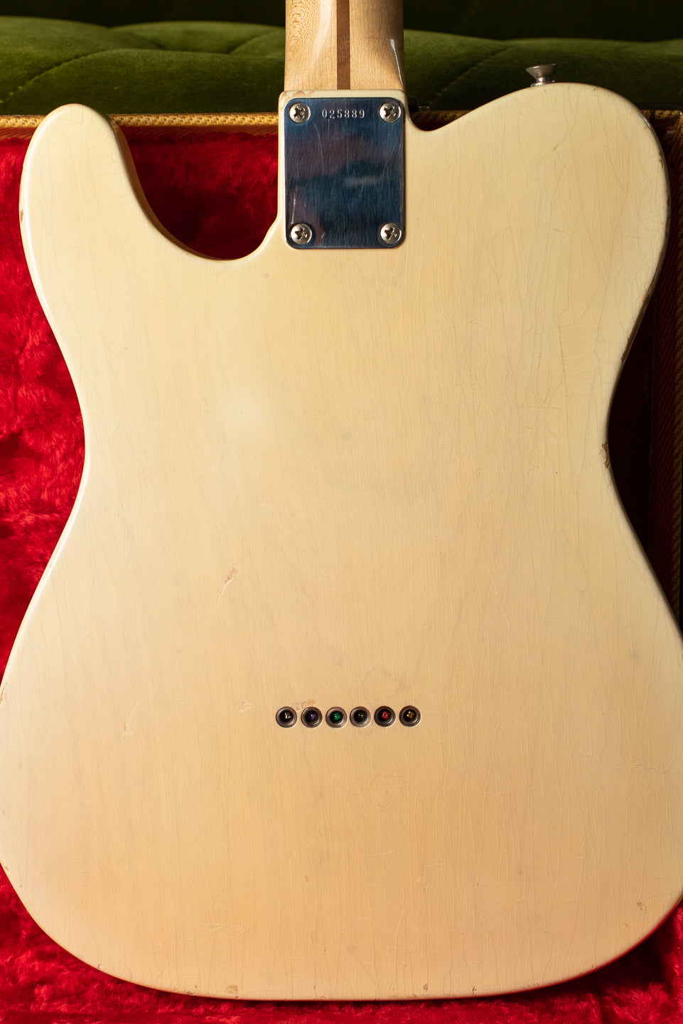 1957 Fender Telecaster Blond back of body