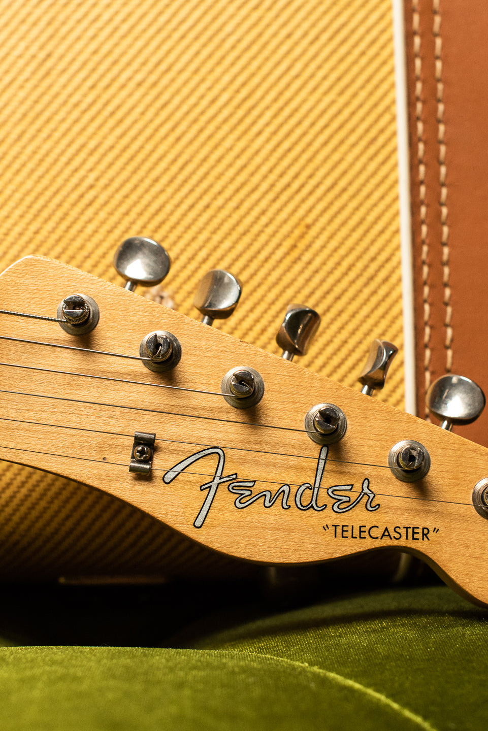 1957 Fender Telecaster Blond headstock, Fender logo